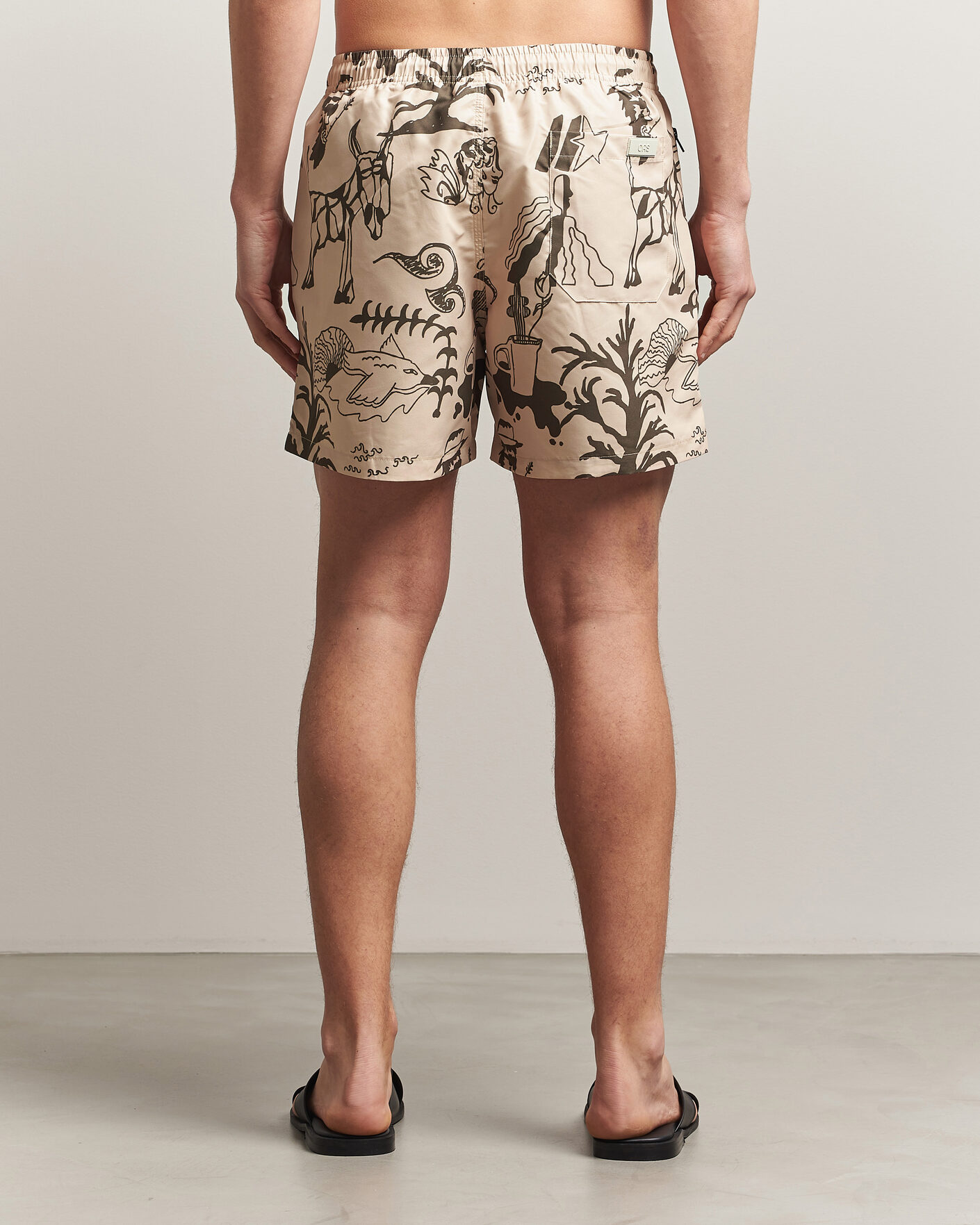 Men | Swimwear | OAS | Printed Swimshorts Poplan