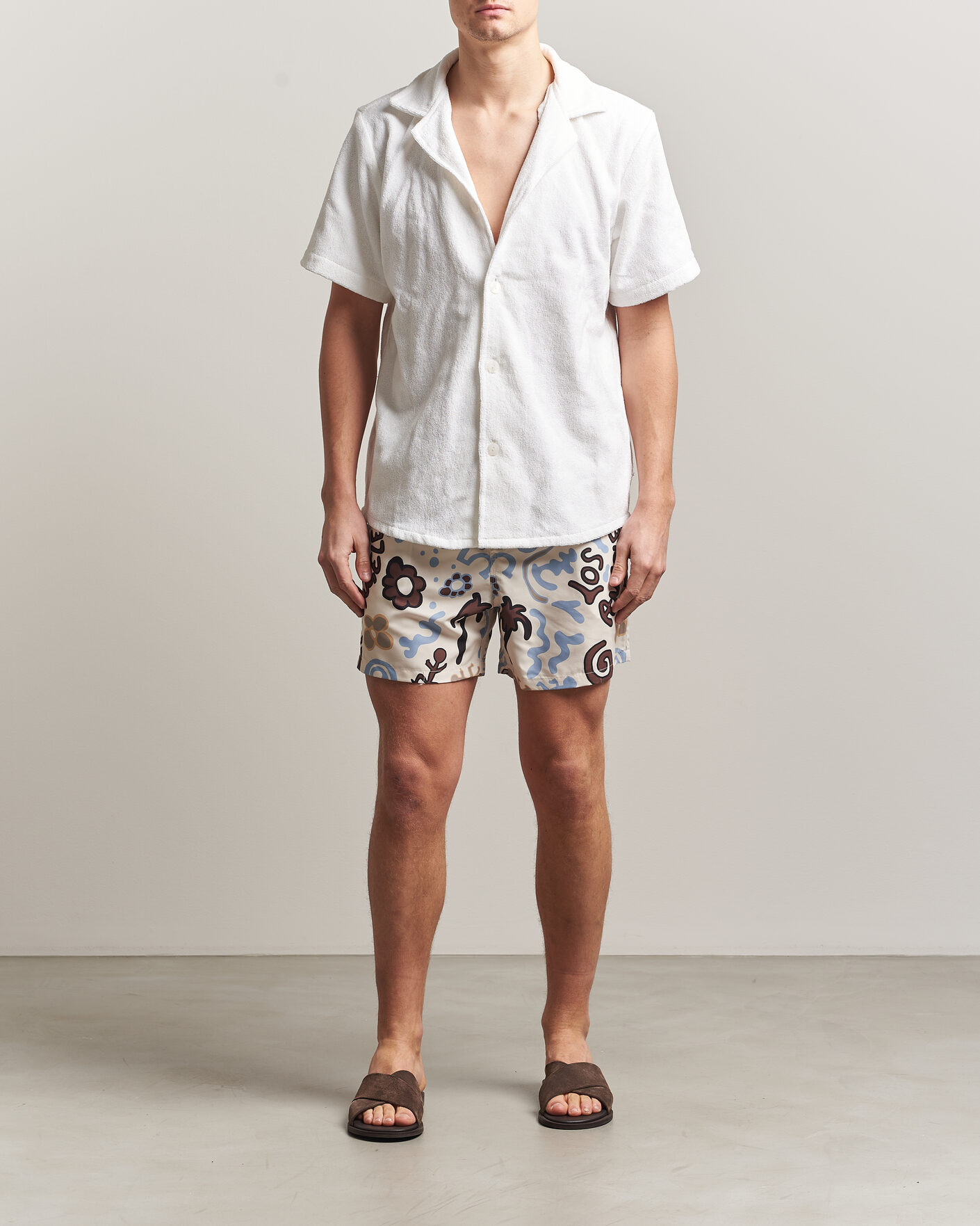 Men | Swimwear | OAS | Printed Swimshorts Memento