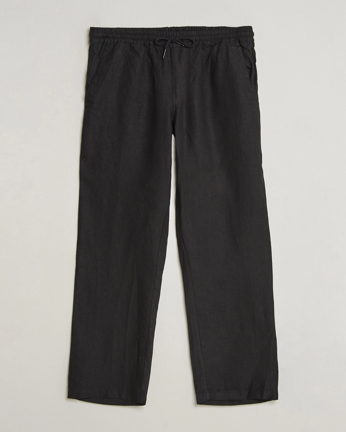 Men | Trousers | OAS | Nino Linen Pants Black