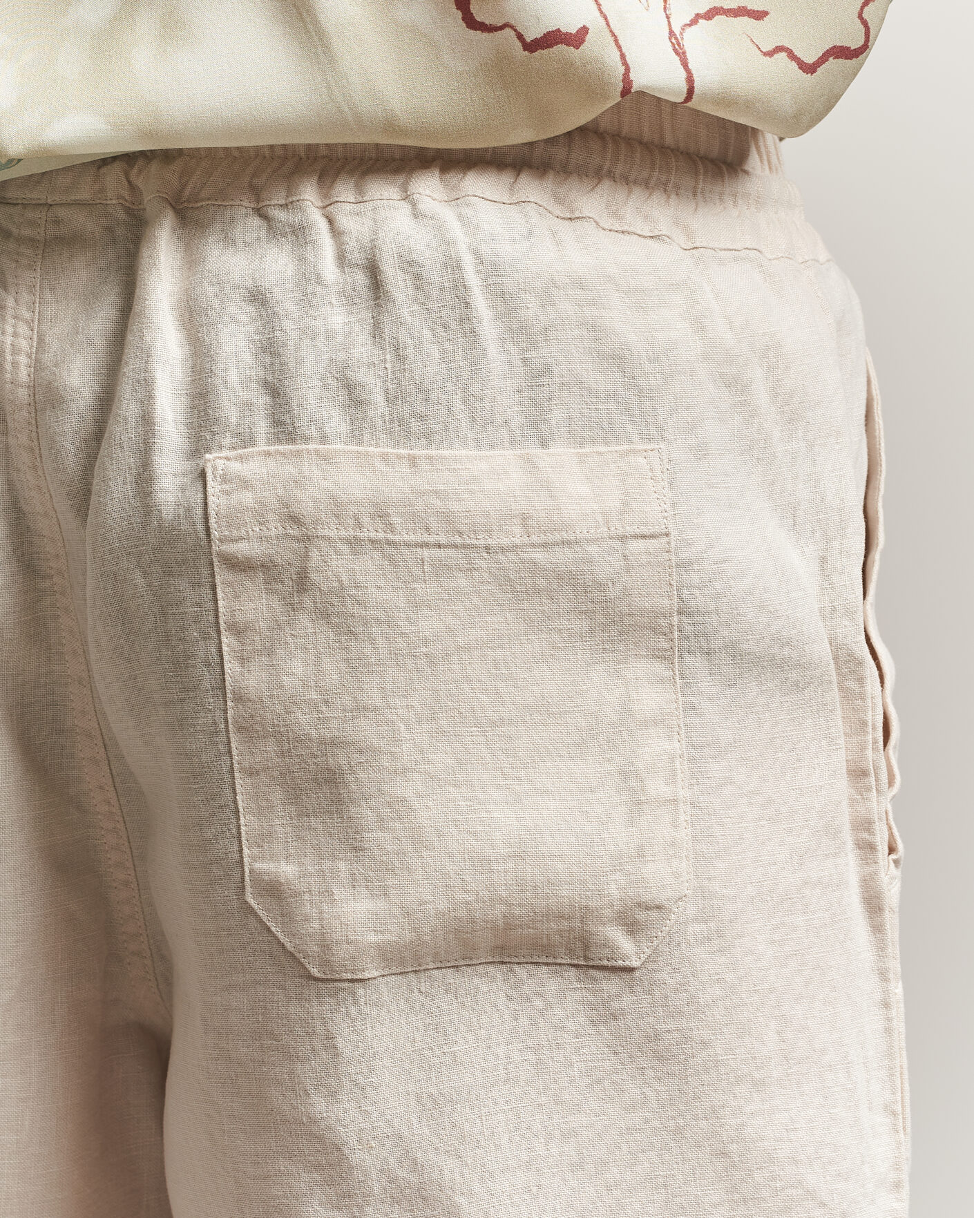 Men | Shorts | OAS | Porto Linen Shorts Beige