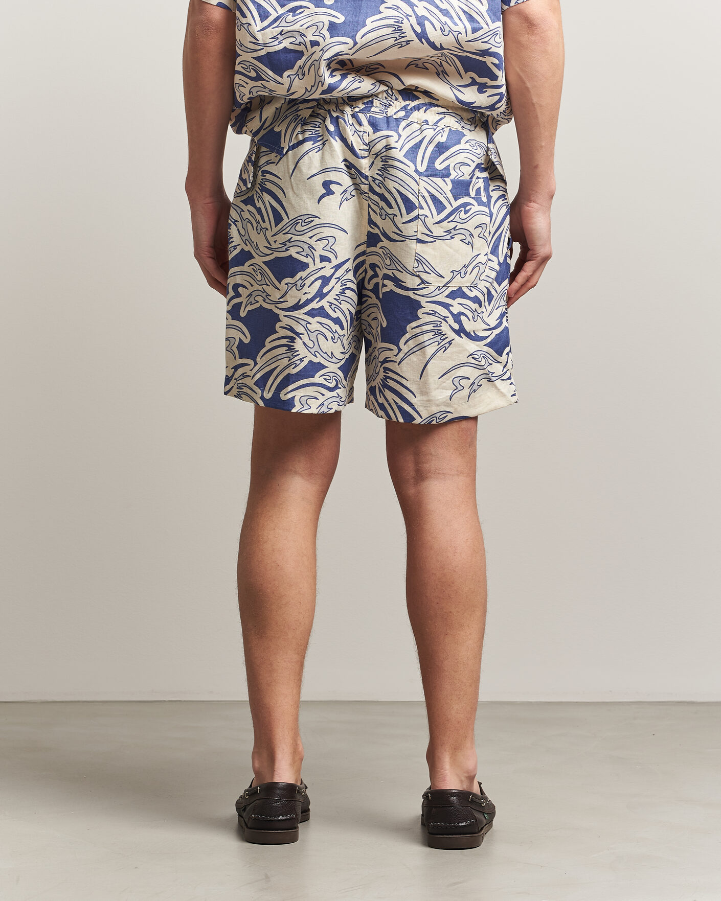 Men | Shorts | OAS | Porto Linen Shorts Rogue Blue