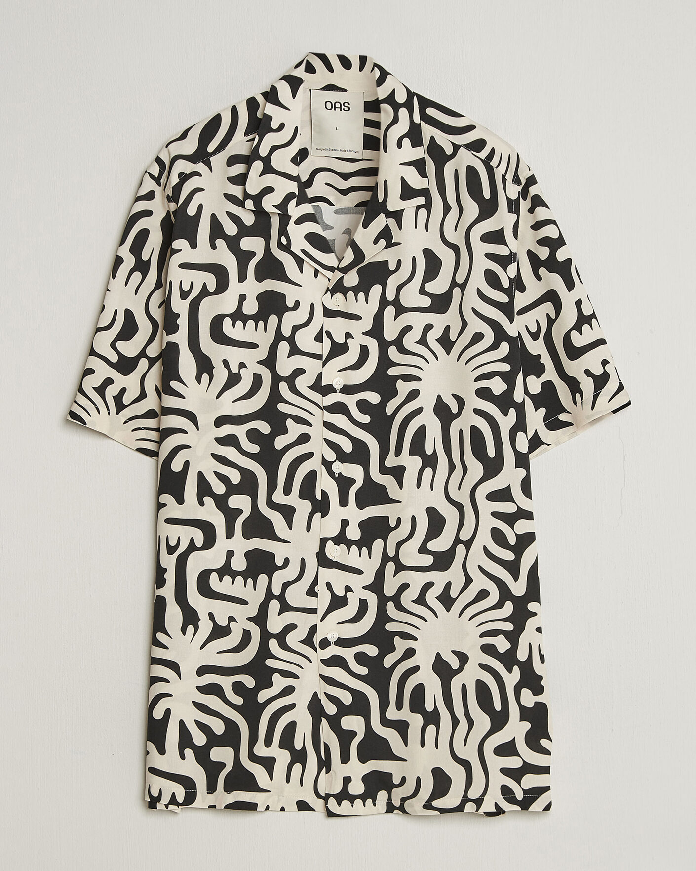 Men | Shirts | OAS | Rocco Viscose Short Sleeve Shirt Loefy