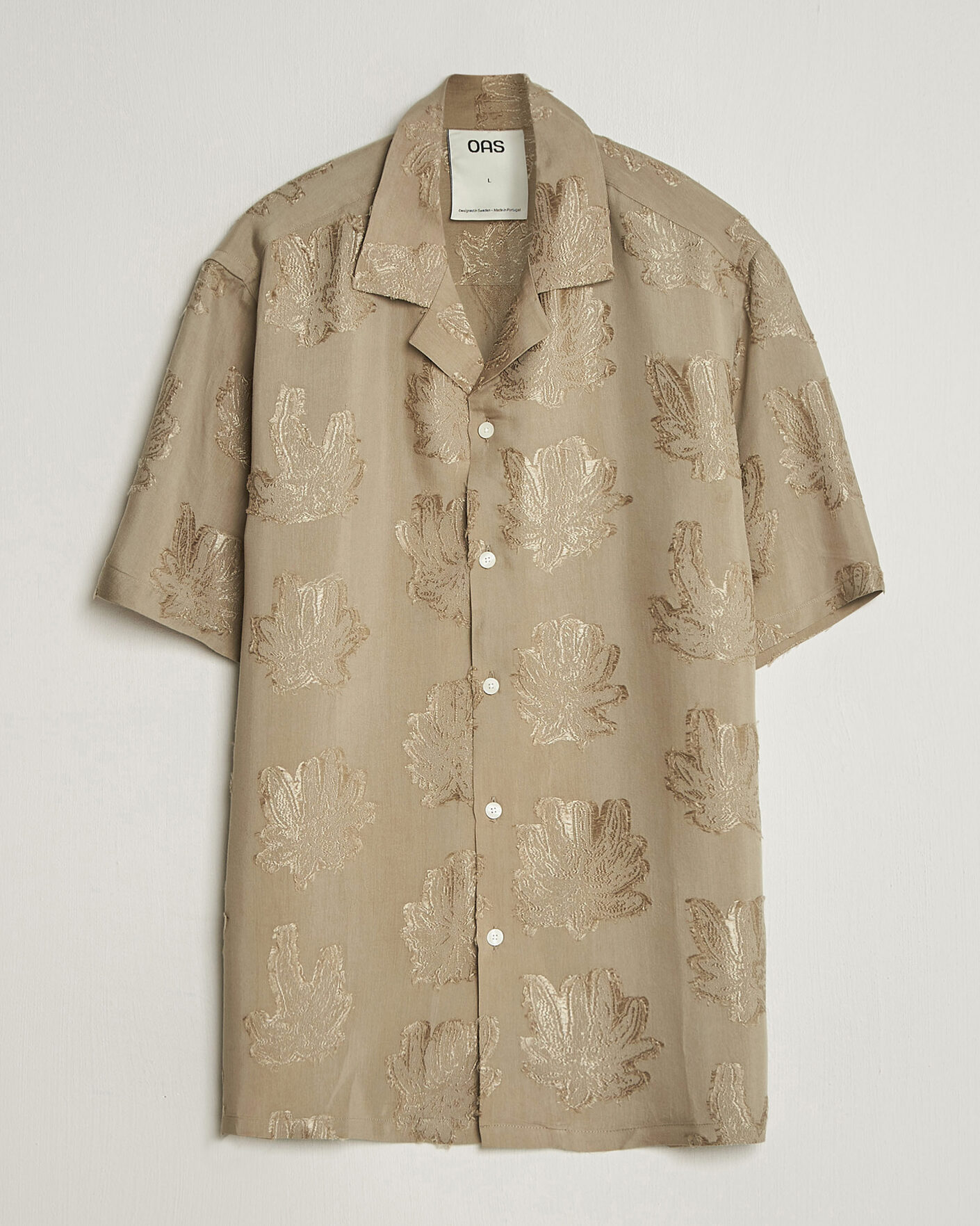 Men | Shirts | OAS | Rocco Lyocell Short Sleeve Shirt Palmoza