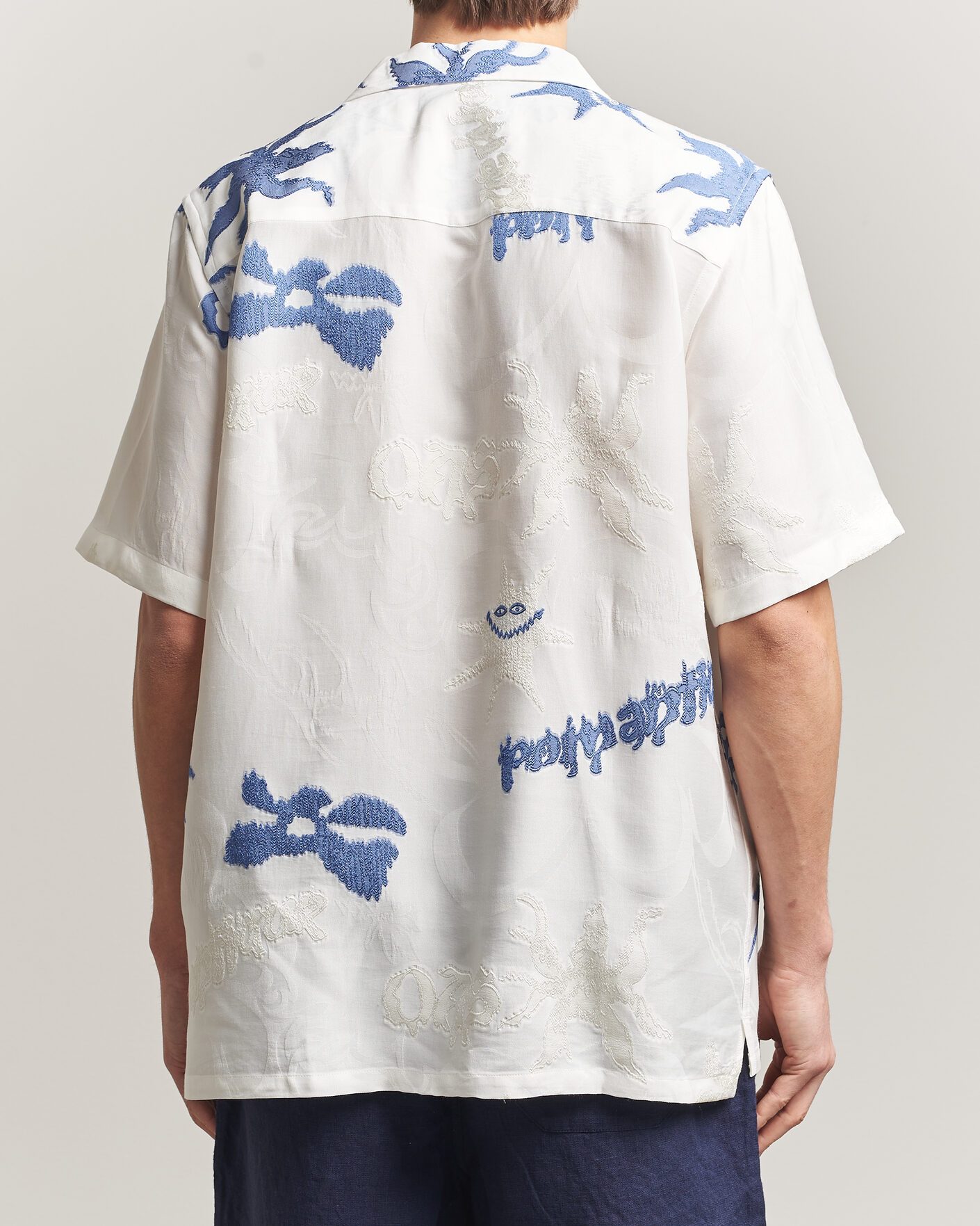 Men | Shirts | OAS | Rocco Lyocell Mix Short Sleeve Shirt Romantique