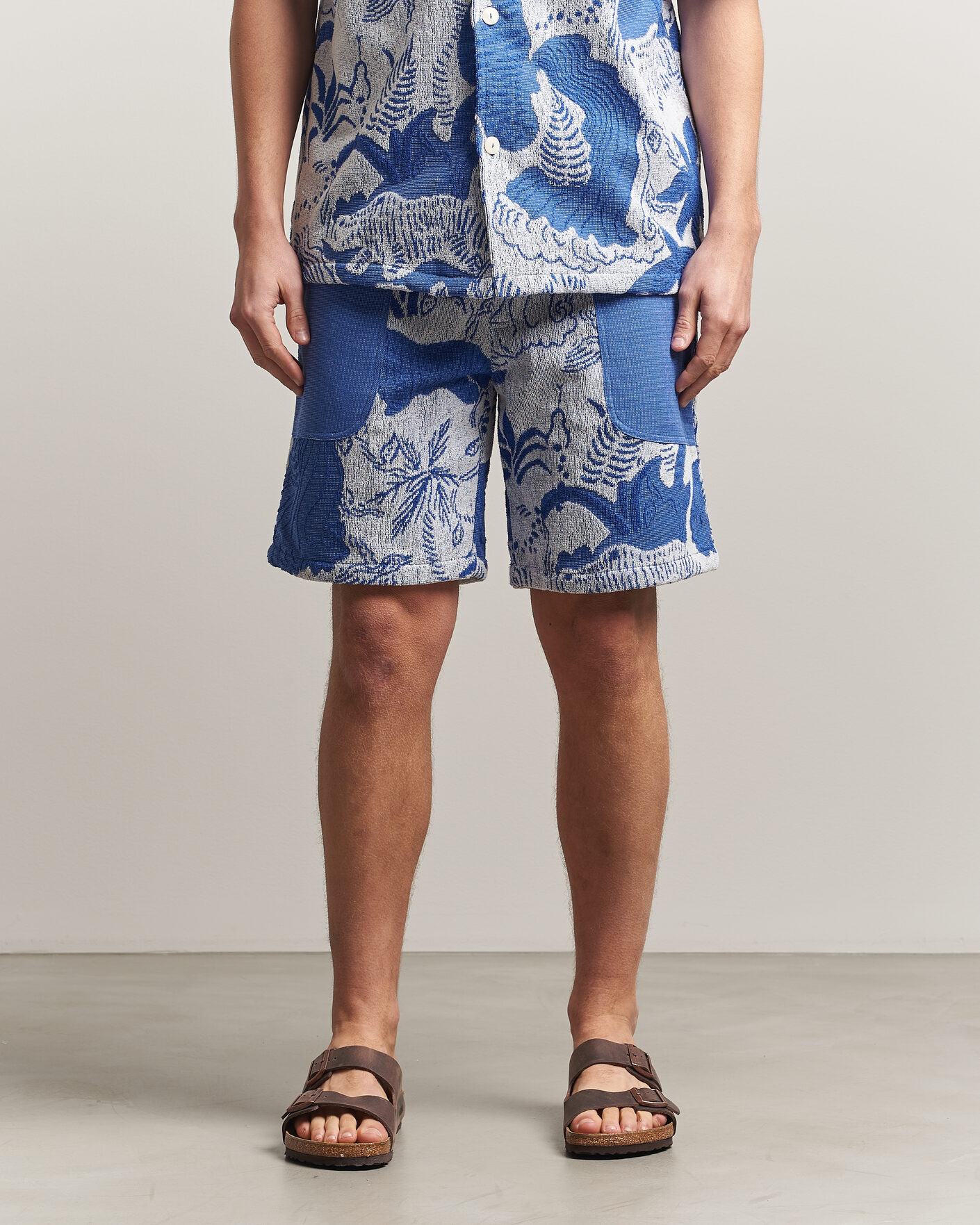 Men | Shorts | OAS | Nicola Cotton Net Shorts Mystea