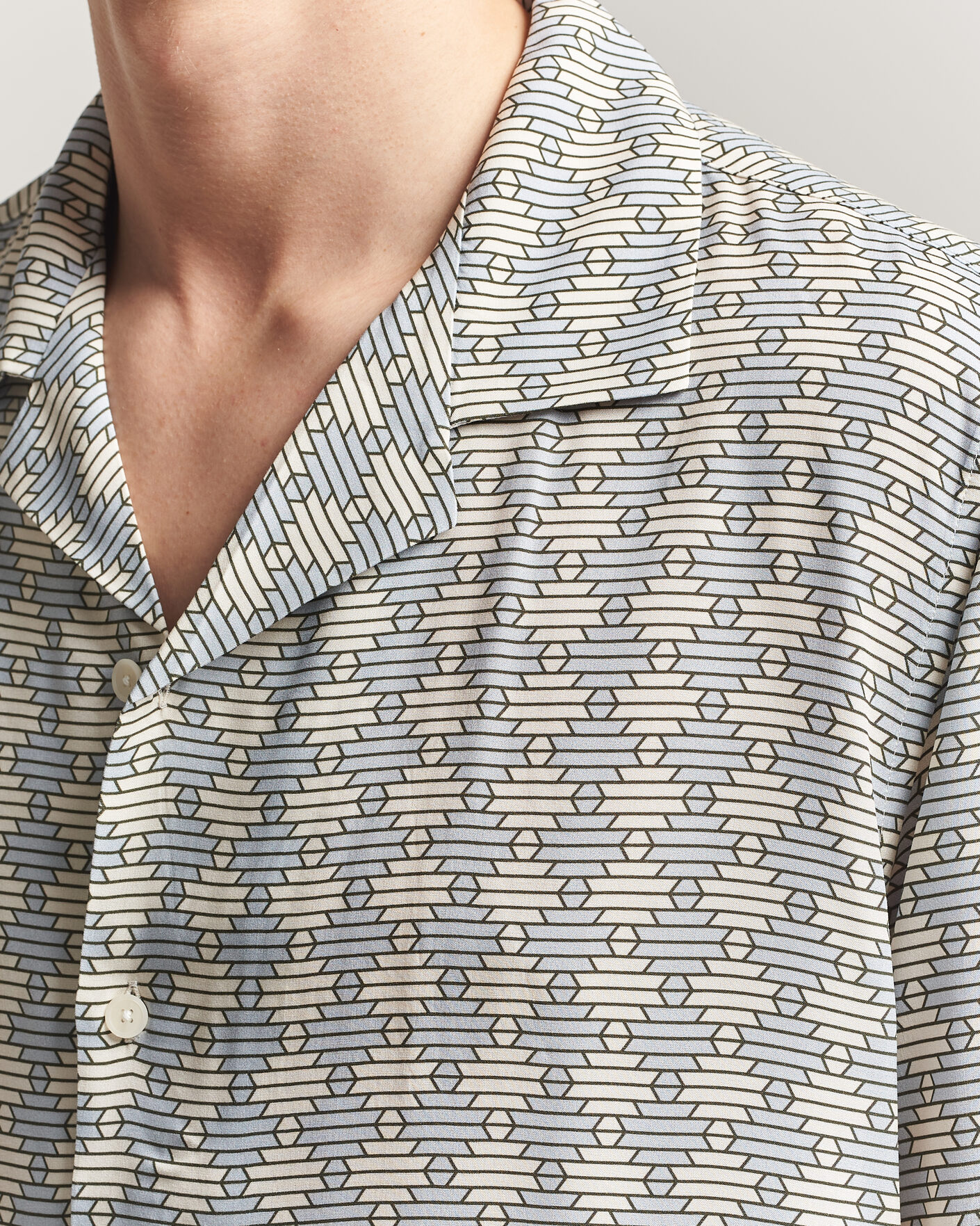 Men | Shirts | OAS | Brillo Long Sleeve Viscose Shirt Forti