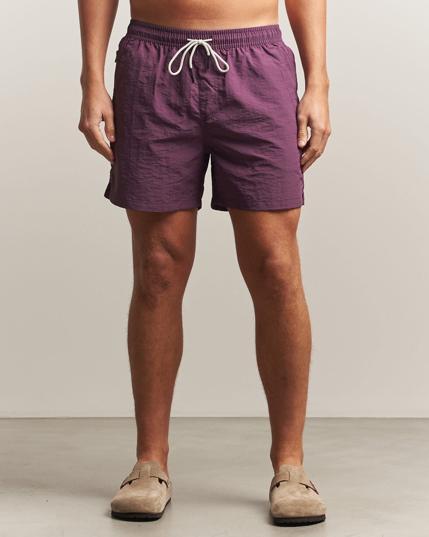 Men | Swimwear | OAS | Plain Swimshorts Plum