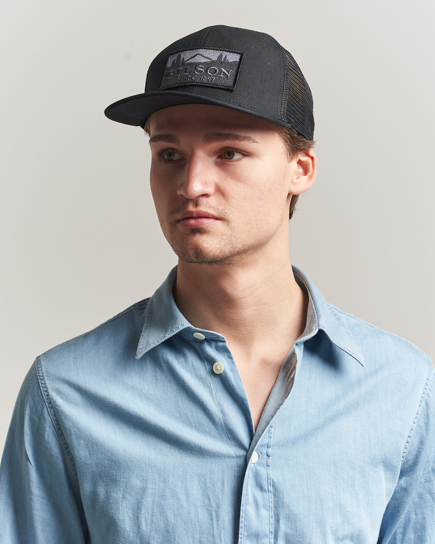 Filson Scenic Waxed Logger Mesh Cap Black at CareOfCarl.com