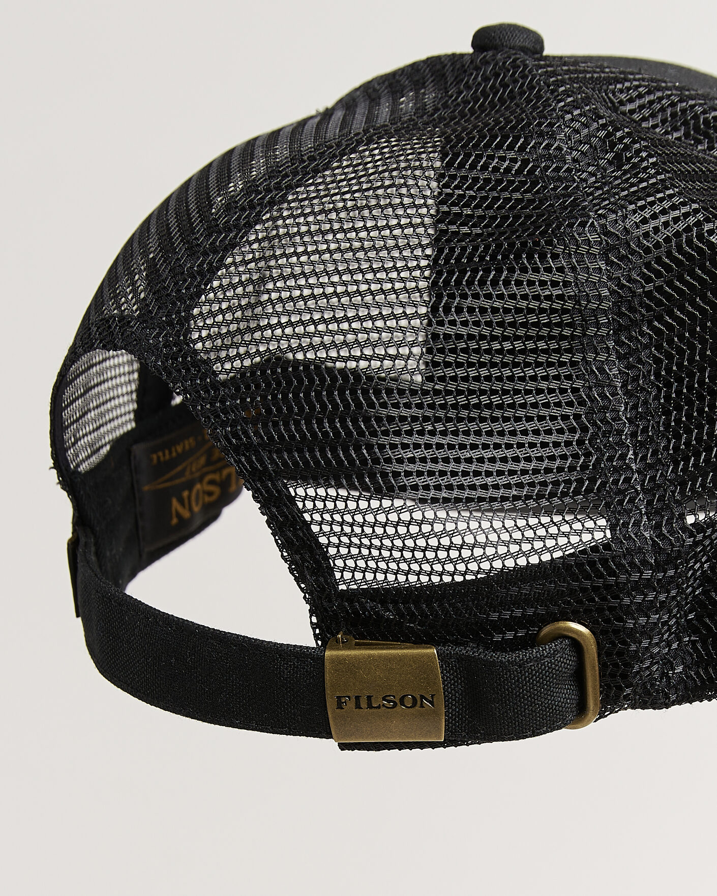 Men | Hats & Caps | Filson | Scenic Waxed Logger Mesh Cap Black