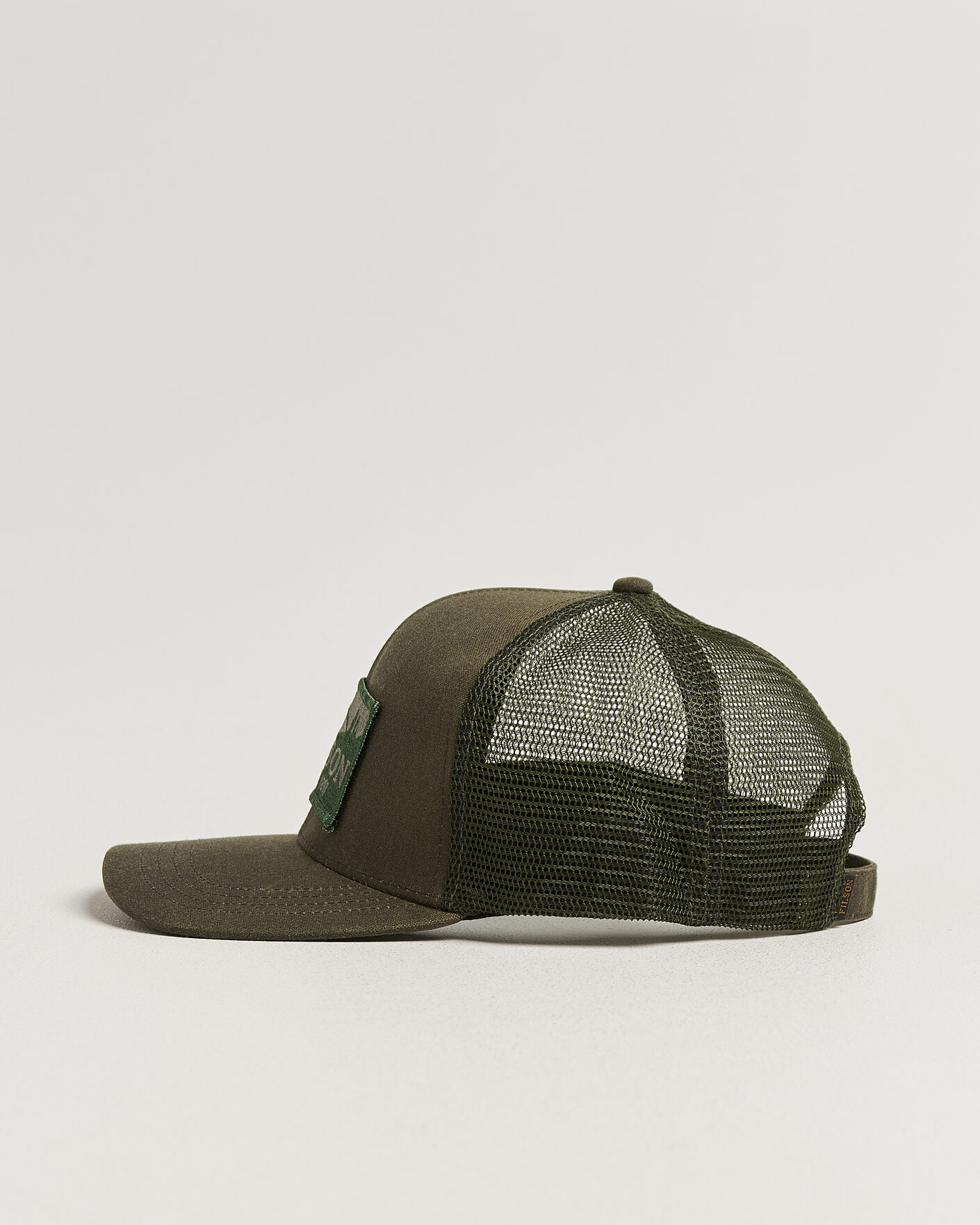 Men | Hats & Caps | Filson | Scenic Waxed Logger Mesh Cap Otter Green