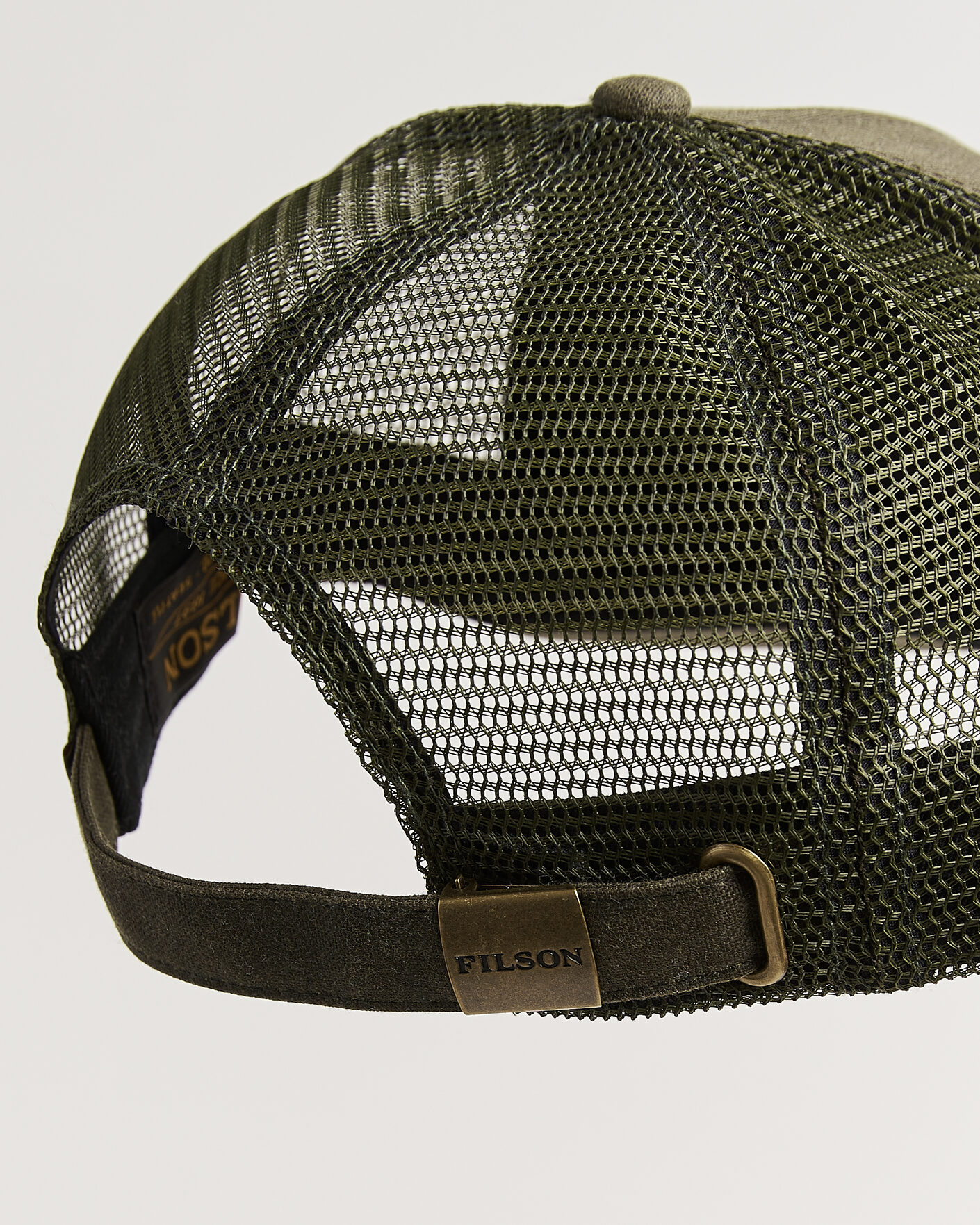 Filson Scenic Waxed Logger Mesh Cap Otter Green at CareOfCarl.com