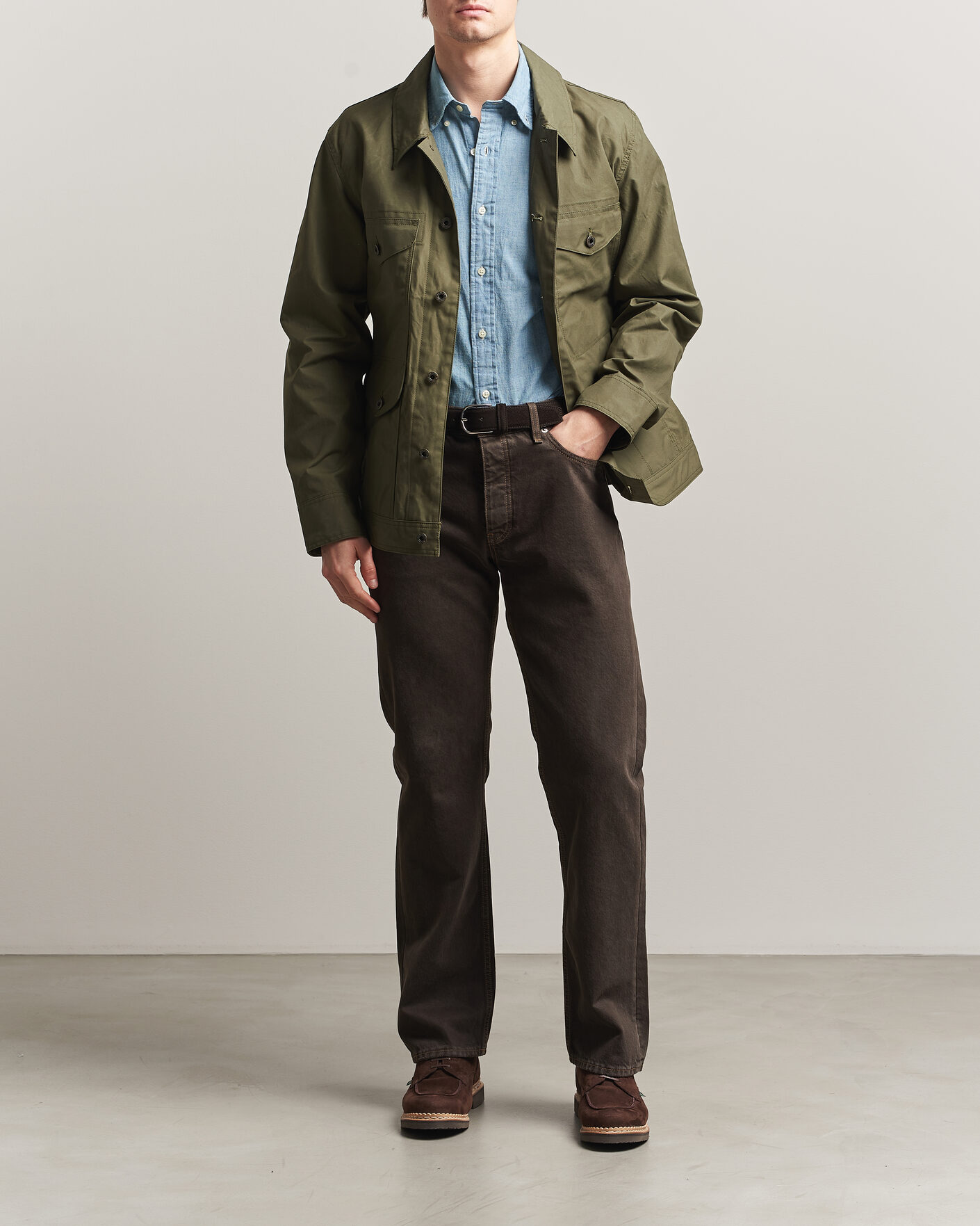 Men | Coats & Jackets | Filson | Ranger Journeman Jacket Dark Olive