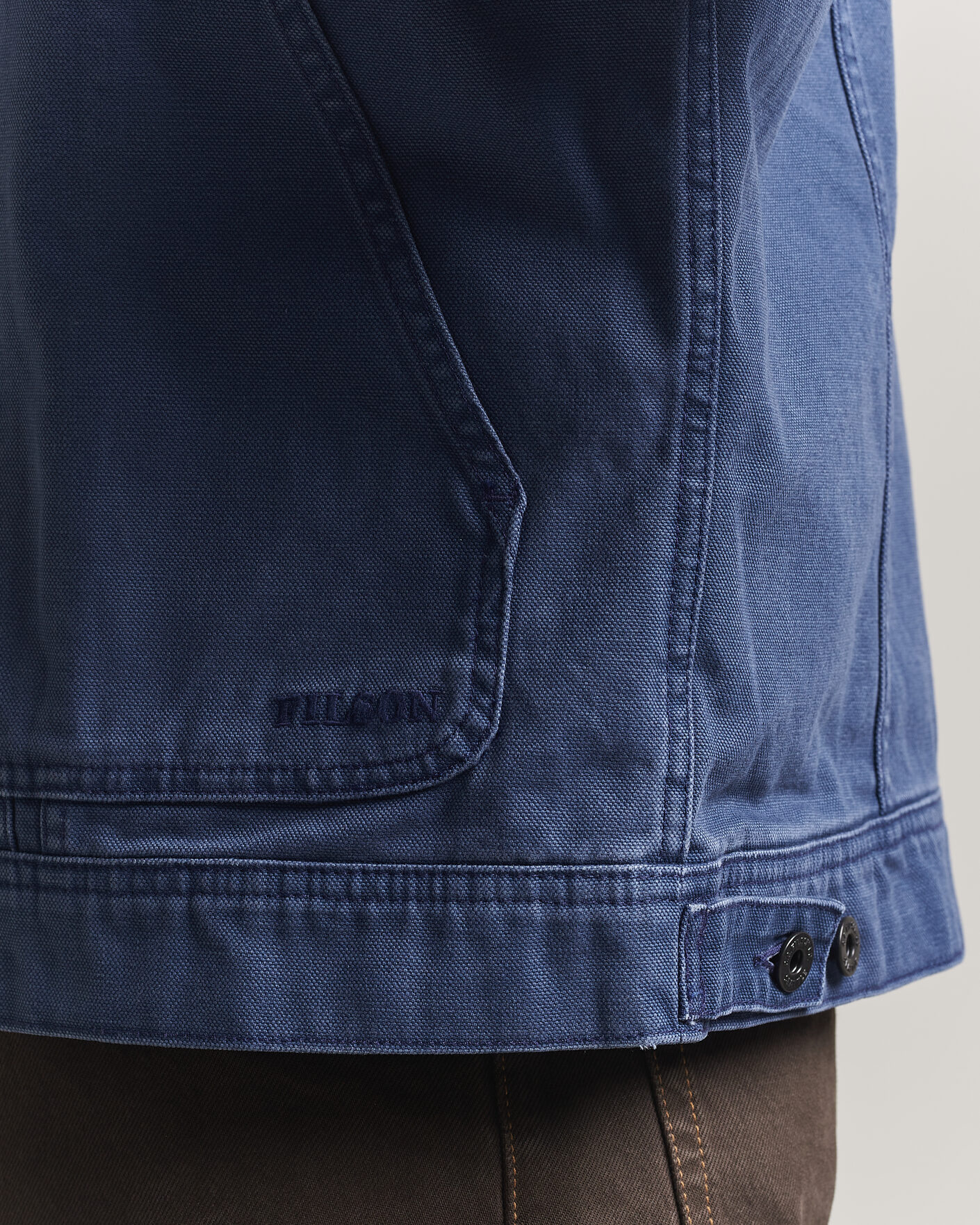 Men | Coats & Jackets | Filson | Rustic Canvas Short Cruiser Indigo