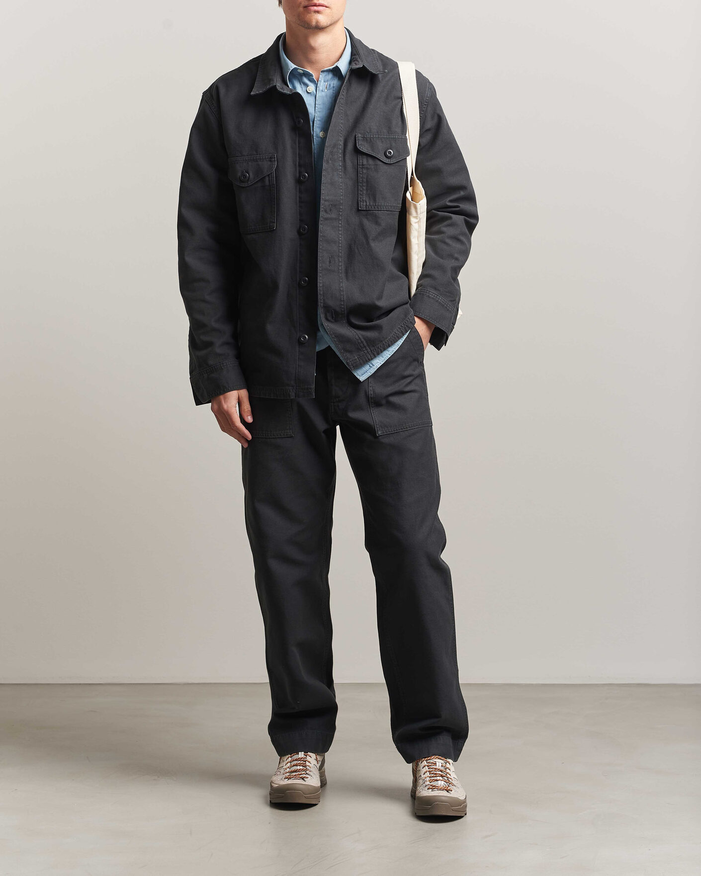 Men | Trousers | Filson | Field Supply Pants Washed Faded Black