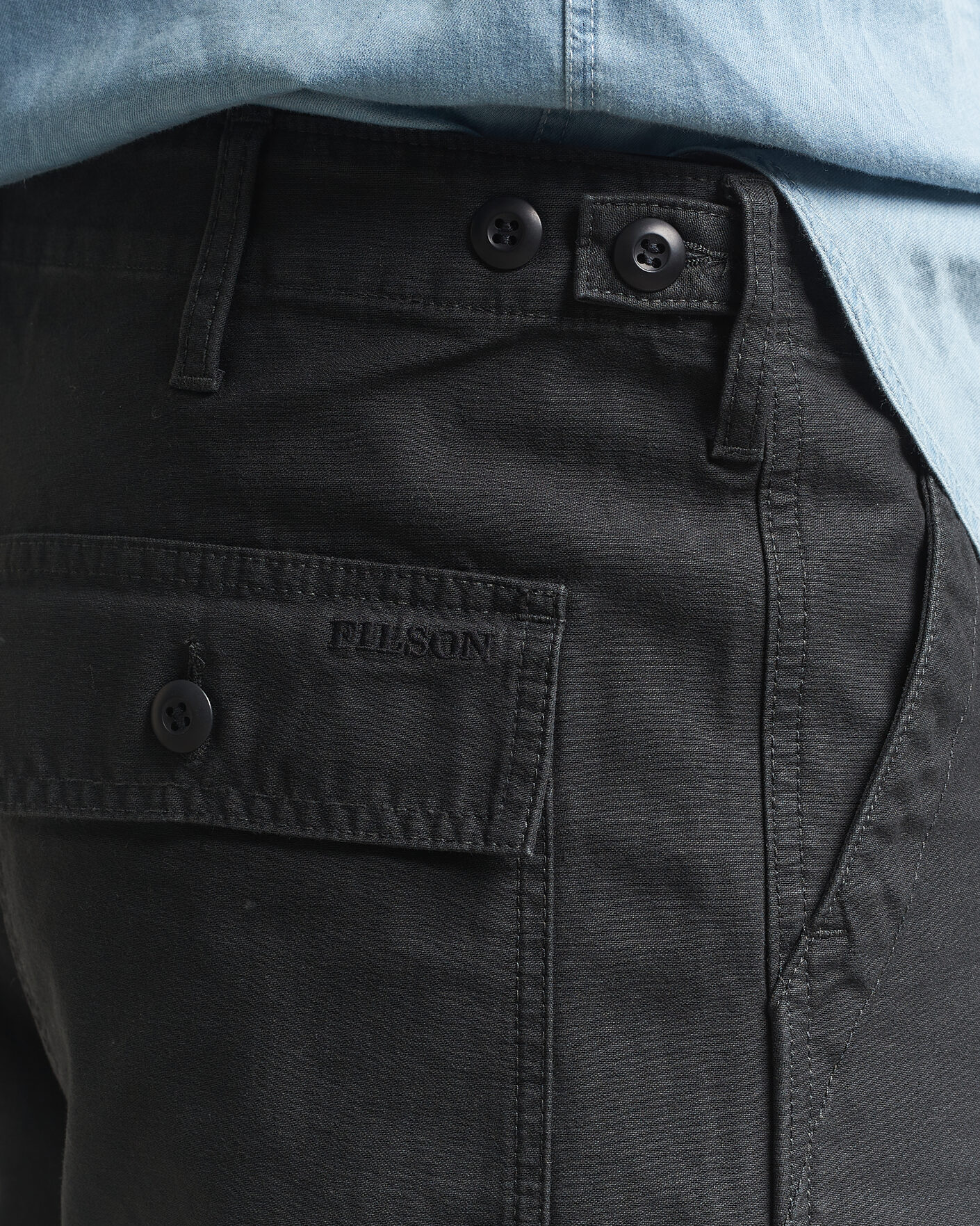 Men | Trousers | Filson | Field Supply Pants Washed Faded Black