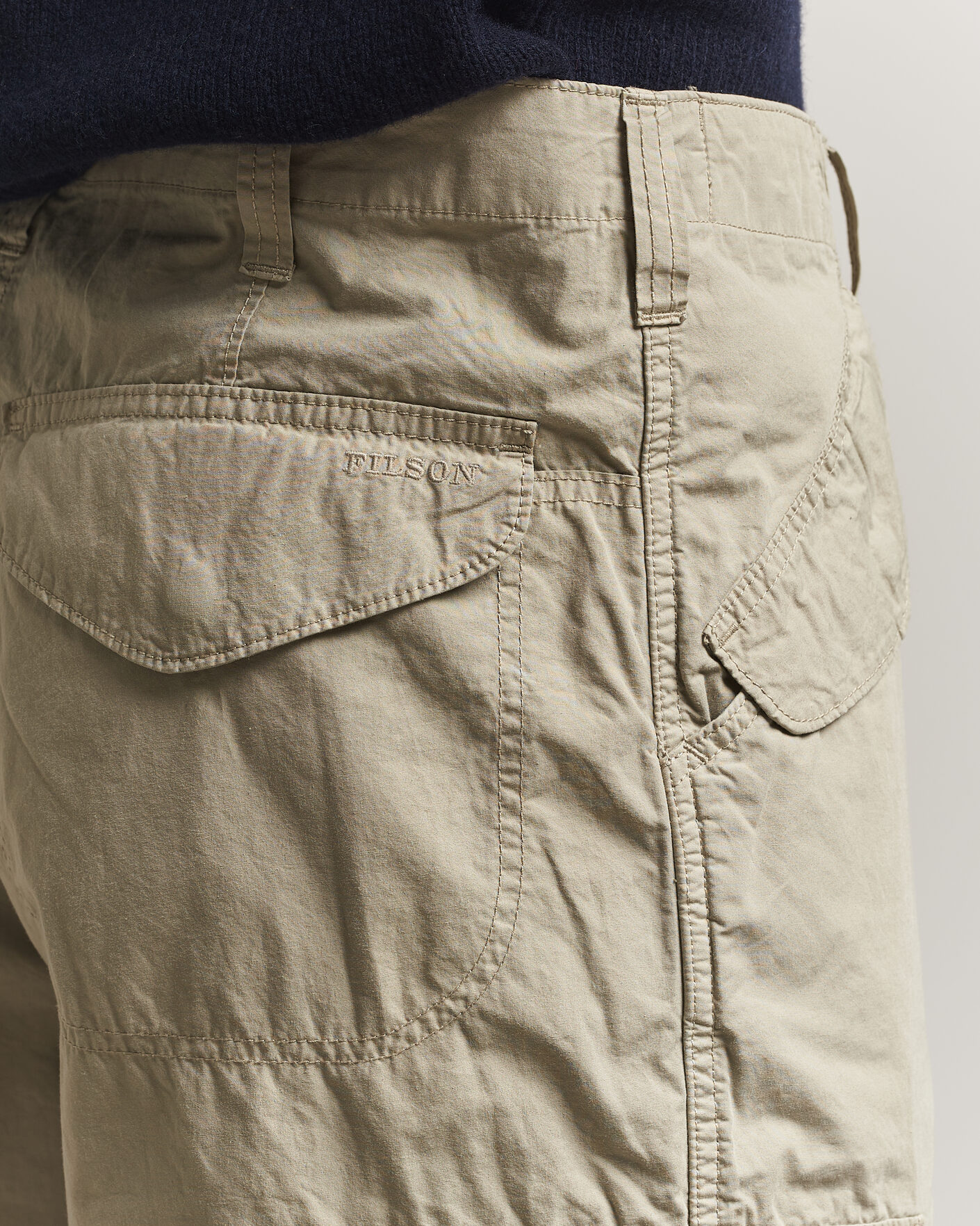 Men | Trousers | Filson | Tropical Poplin Cargo Pants Dried Sage