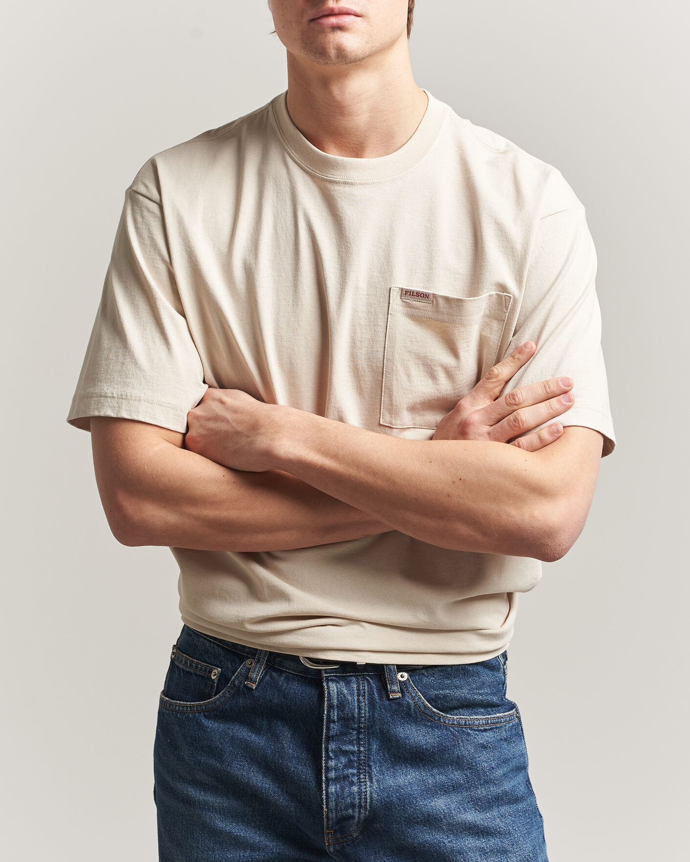 Men | T-Shirts | Filson | Pocket T-Shirt Natural
