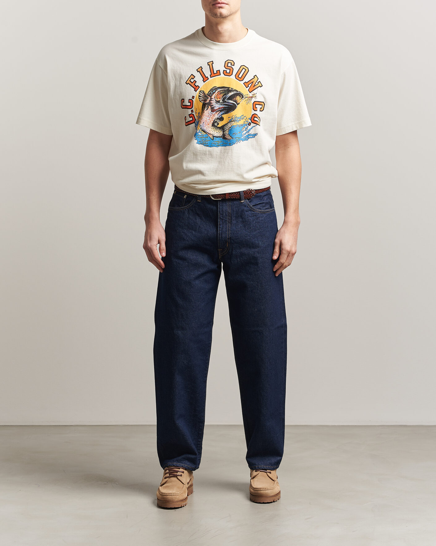 Men | T-Shirts | Filson | Dry Fly Graphic T-Shirt Basswood