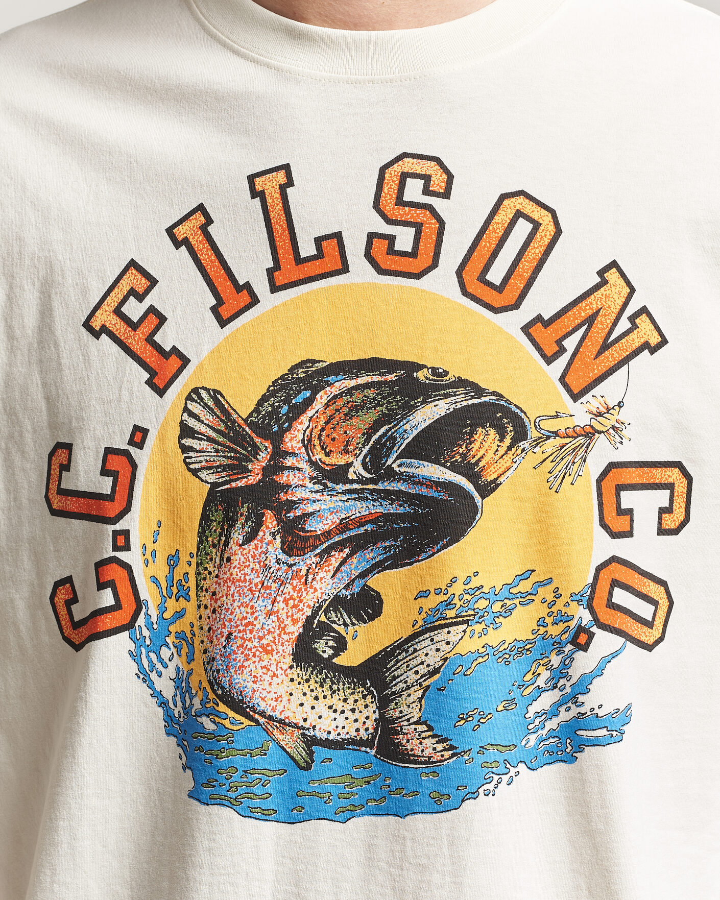 Men | T-Shirts | Filson | Dry Fly Graphic T-Shirt Basswood