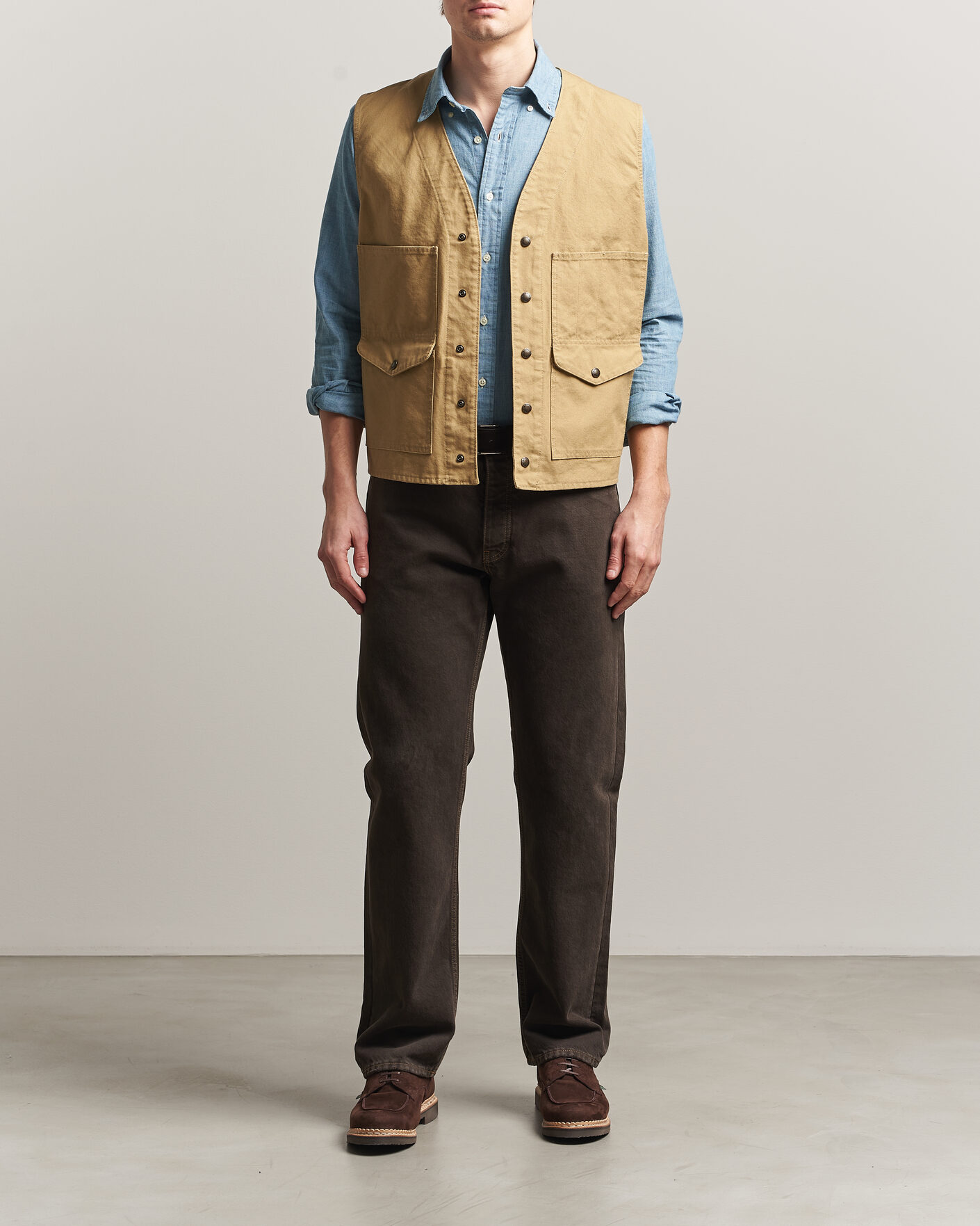 Men | Gilets | Filson | Dry Tin Vest Tan