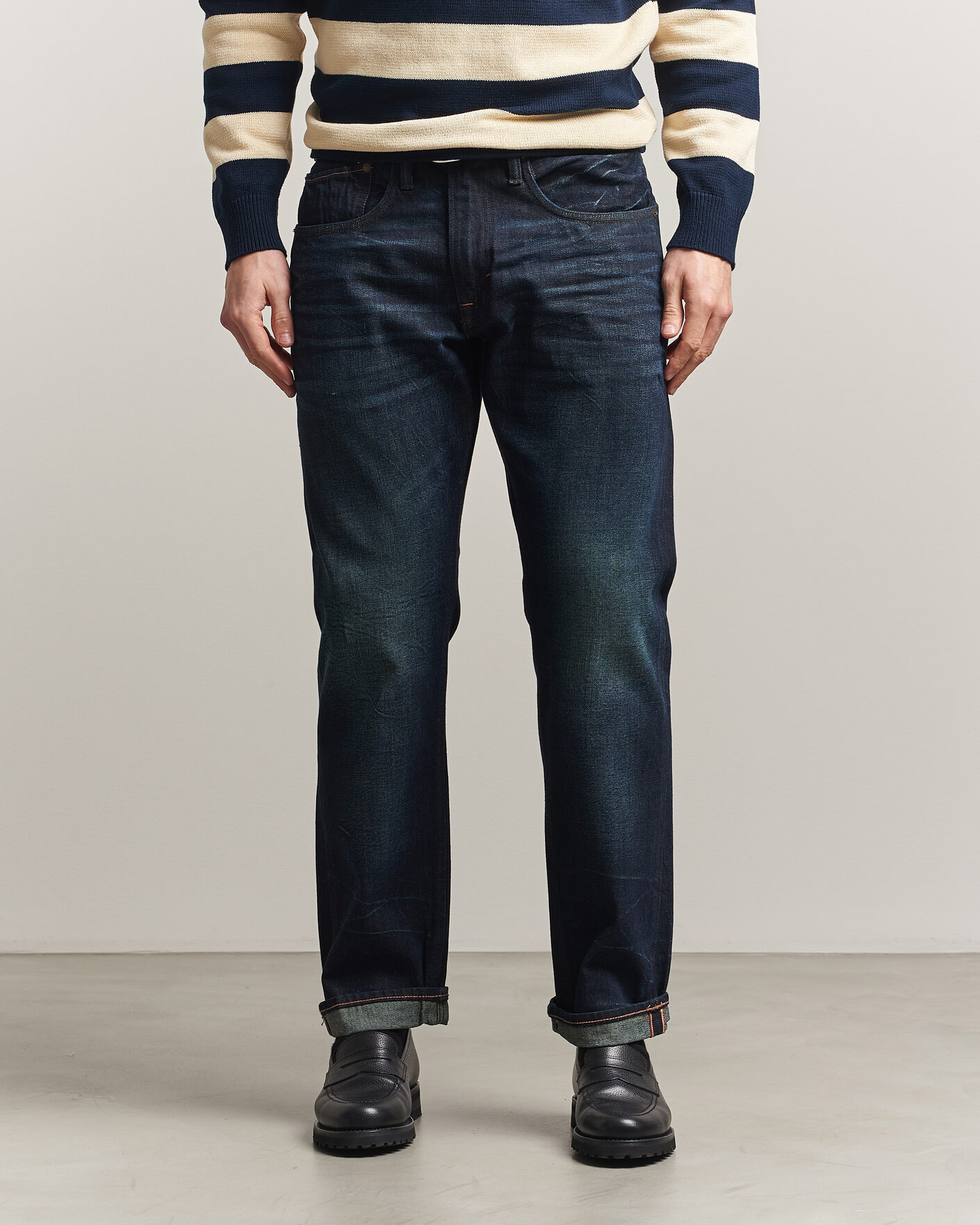 Men | Trousers | -1 Nordic Denim | Regular Fit Selvedge Jeans Connoisseur Blue