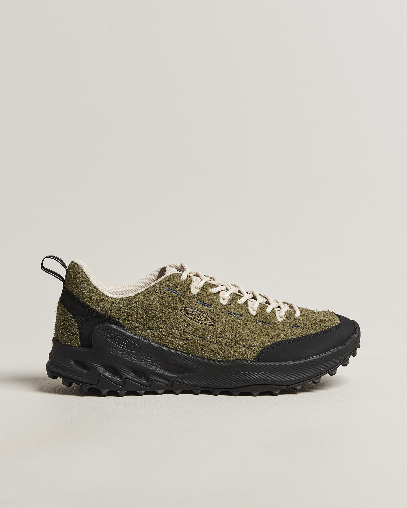 KEEN Jasper Zionic Suede Sneaker Dark Olive at CareOfCarl.com