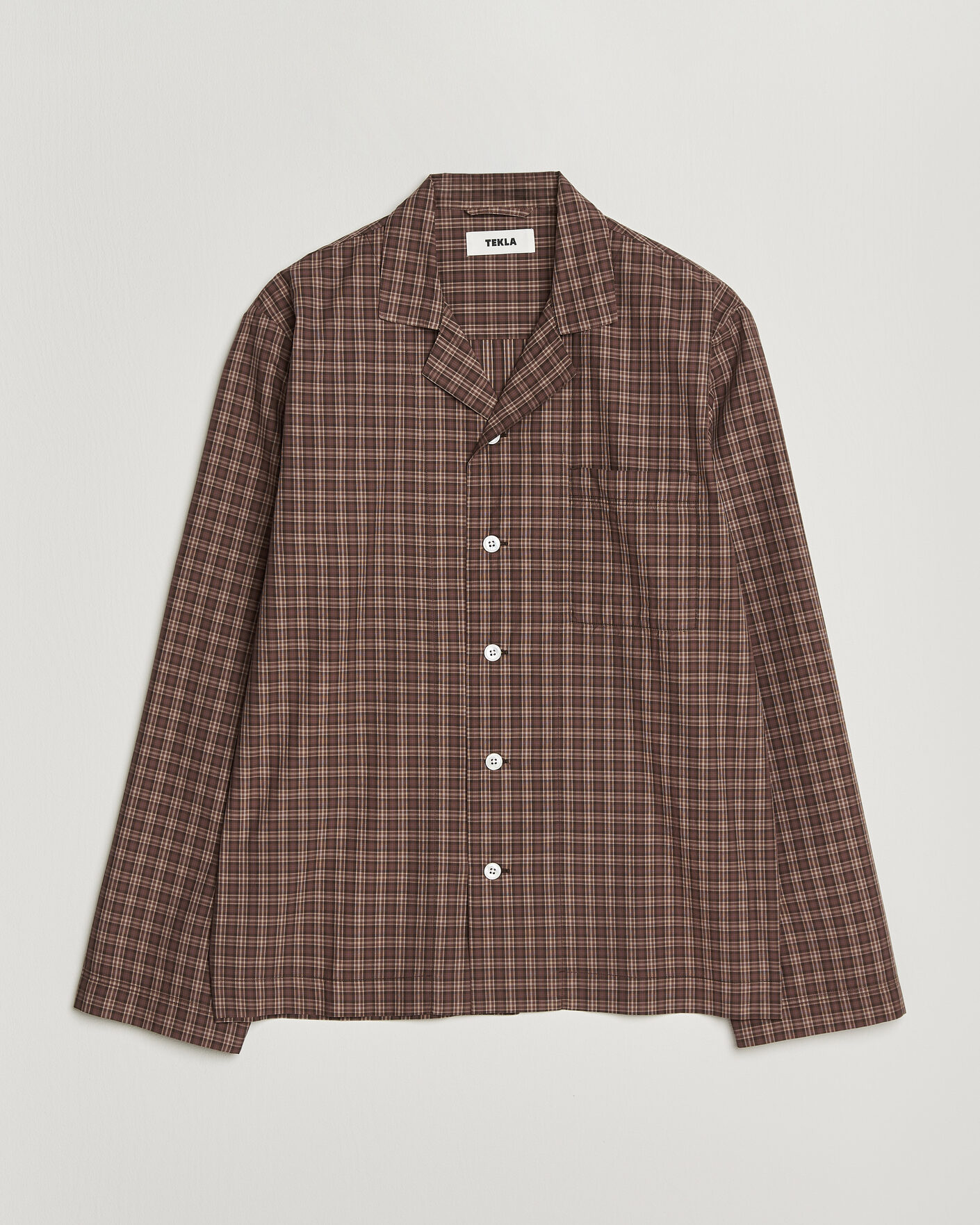 Men |  | Tekla | Fine Twill Pyjama Shirt Serra Checks