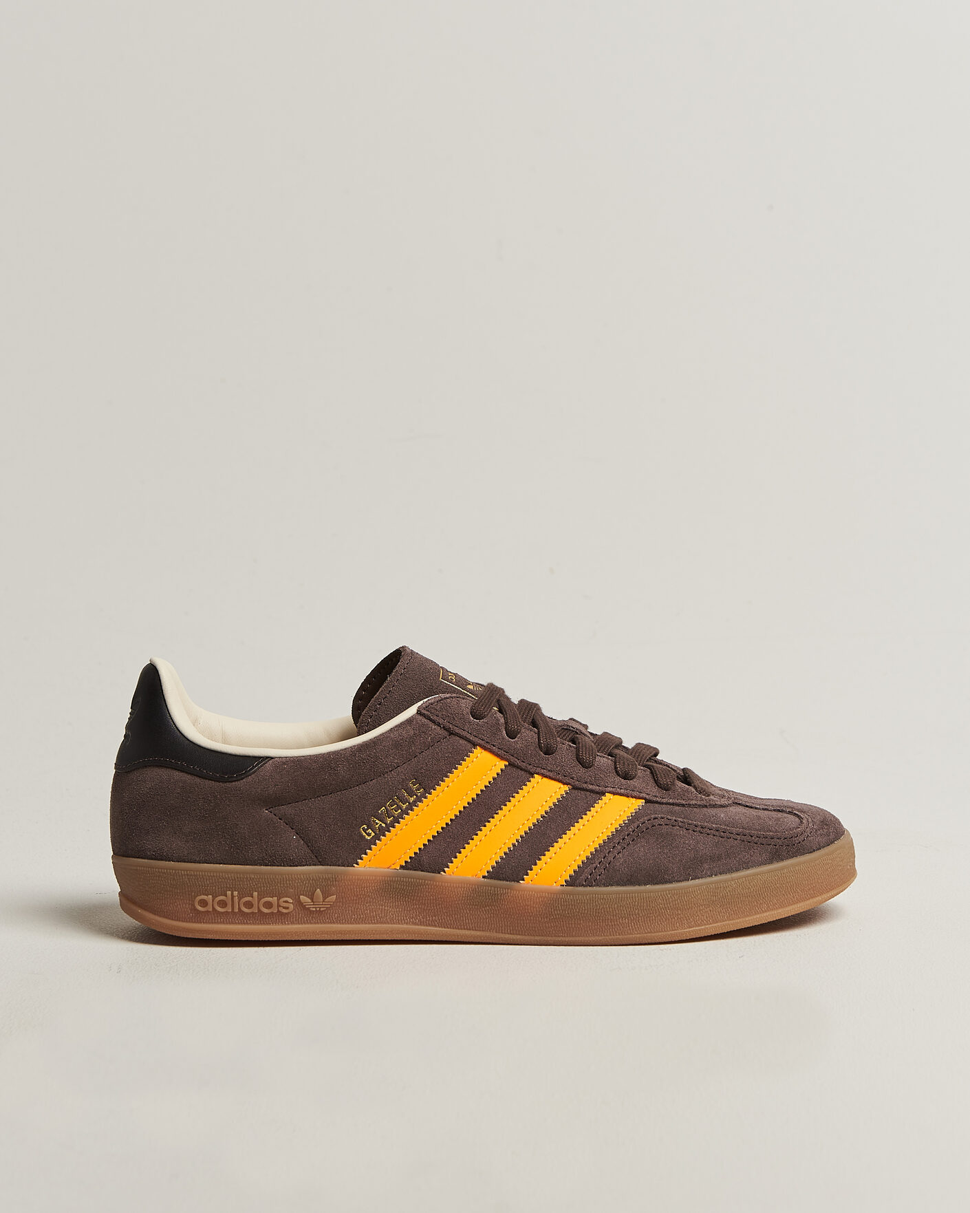 adidas Originals Gazelle Indoor Sneaker Brown/Orange at CareOfCarl.com