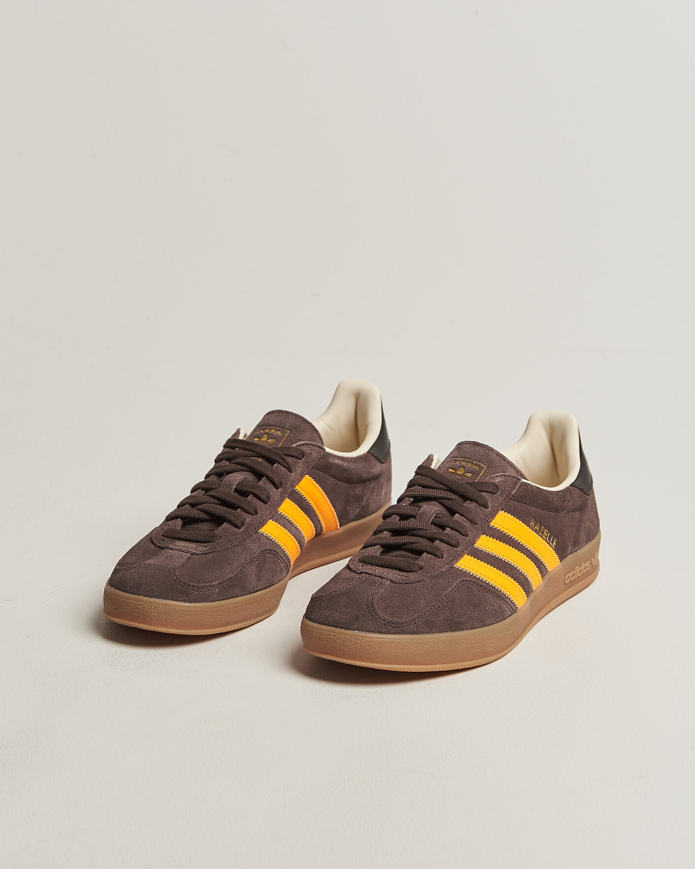 adidas Originals Gazelle Indoor Sneaker Brown/Orange at CareOfCarl.com