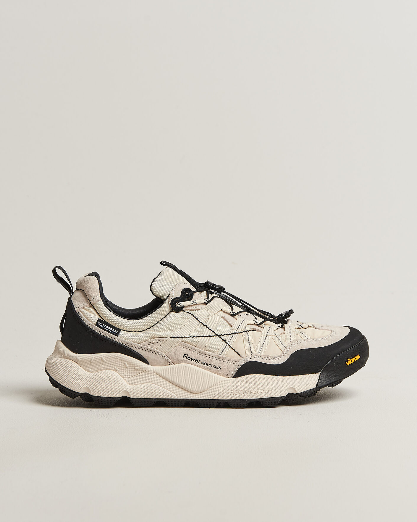Men | Sneakers | Flower Mountain | Iwano 2 Suede/Nylon Trail Sneaker White/Black