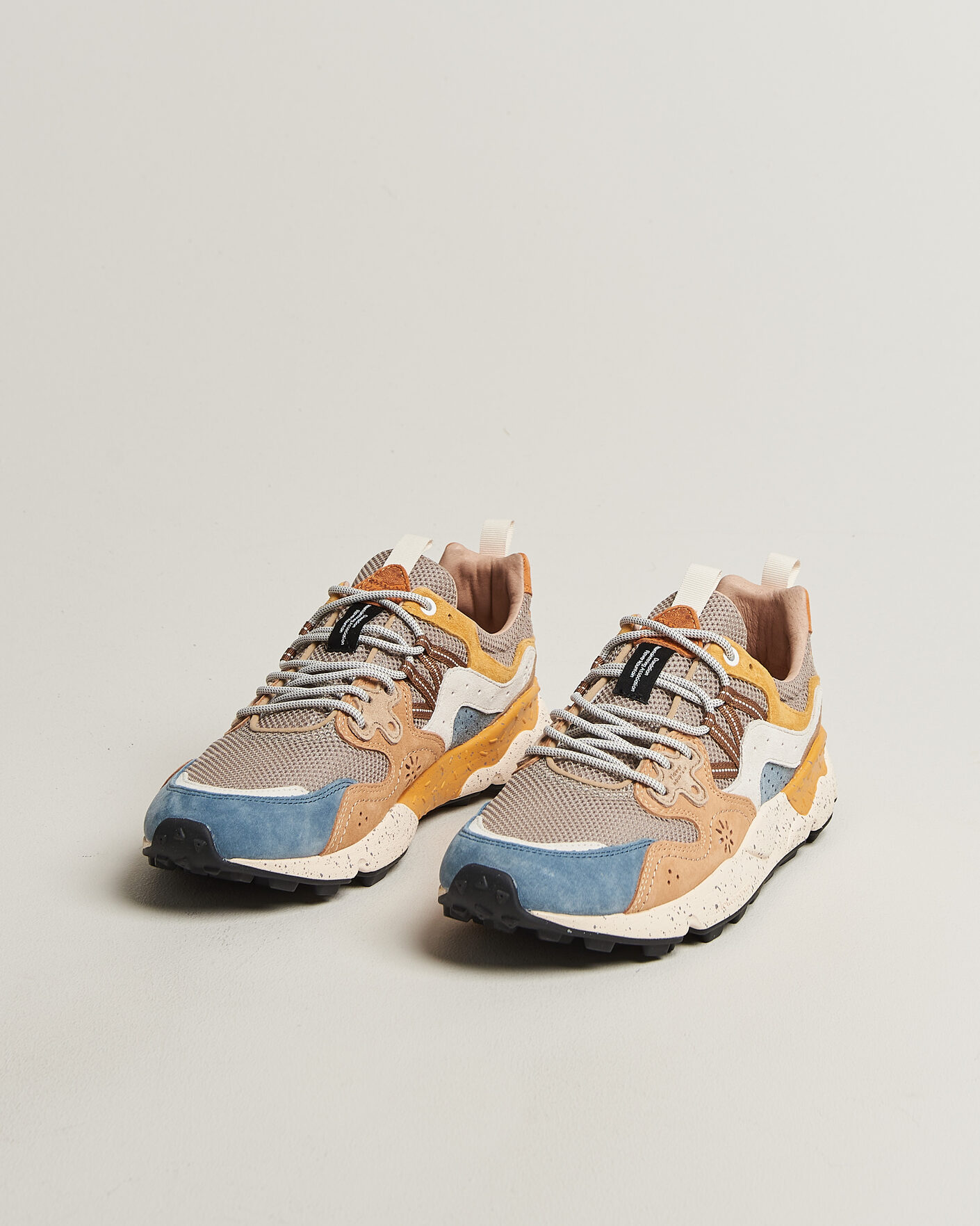 Men | Sneakers | Flower Mountain | Yamano 3 Suede/Nylon Mesh Sneaker Grey Multi