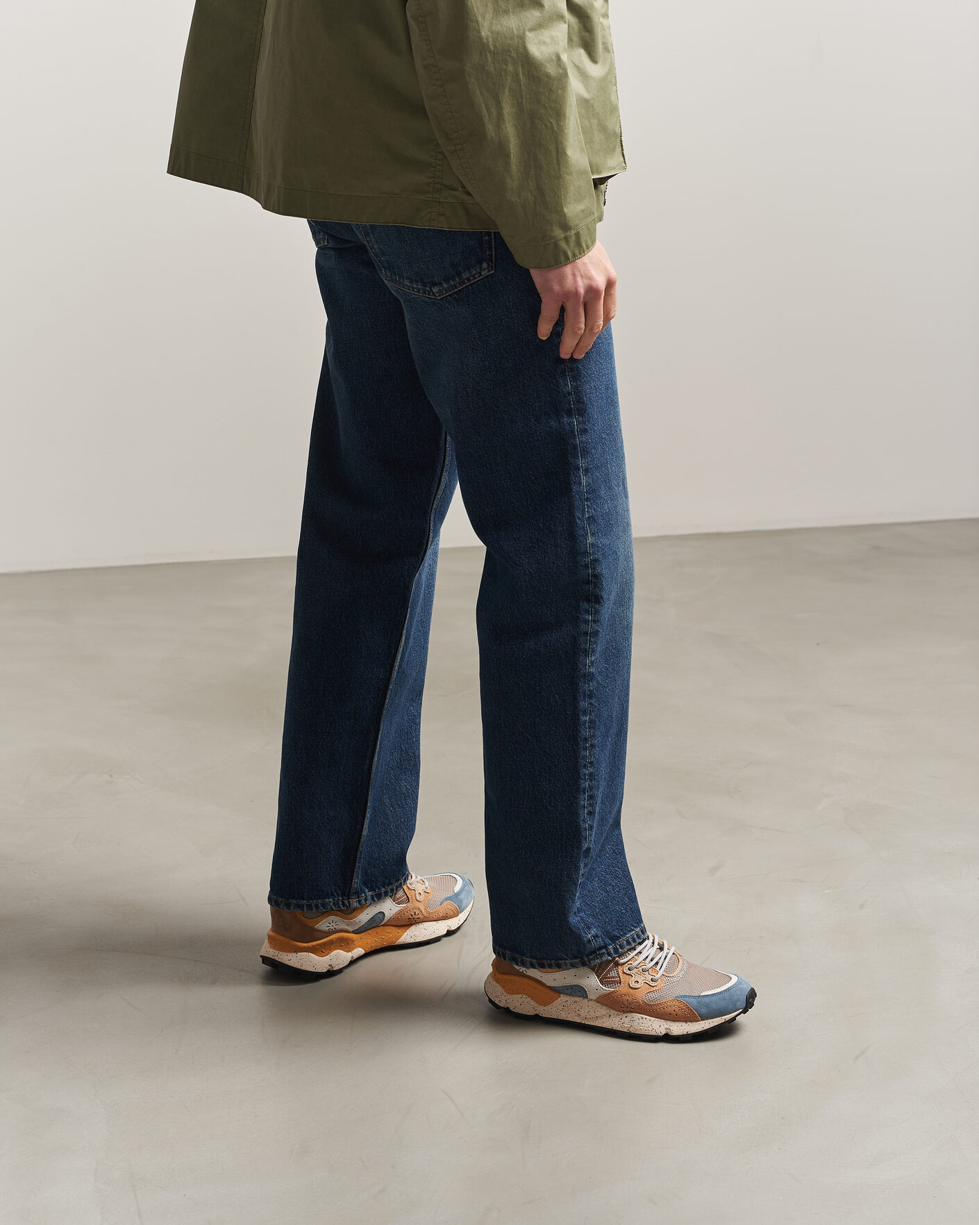 Men | Sneakers | Flower Mountain | Yamano 3 Suede/Nylon Mesh Sneaker Grey Multi