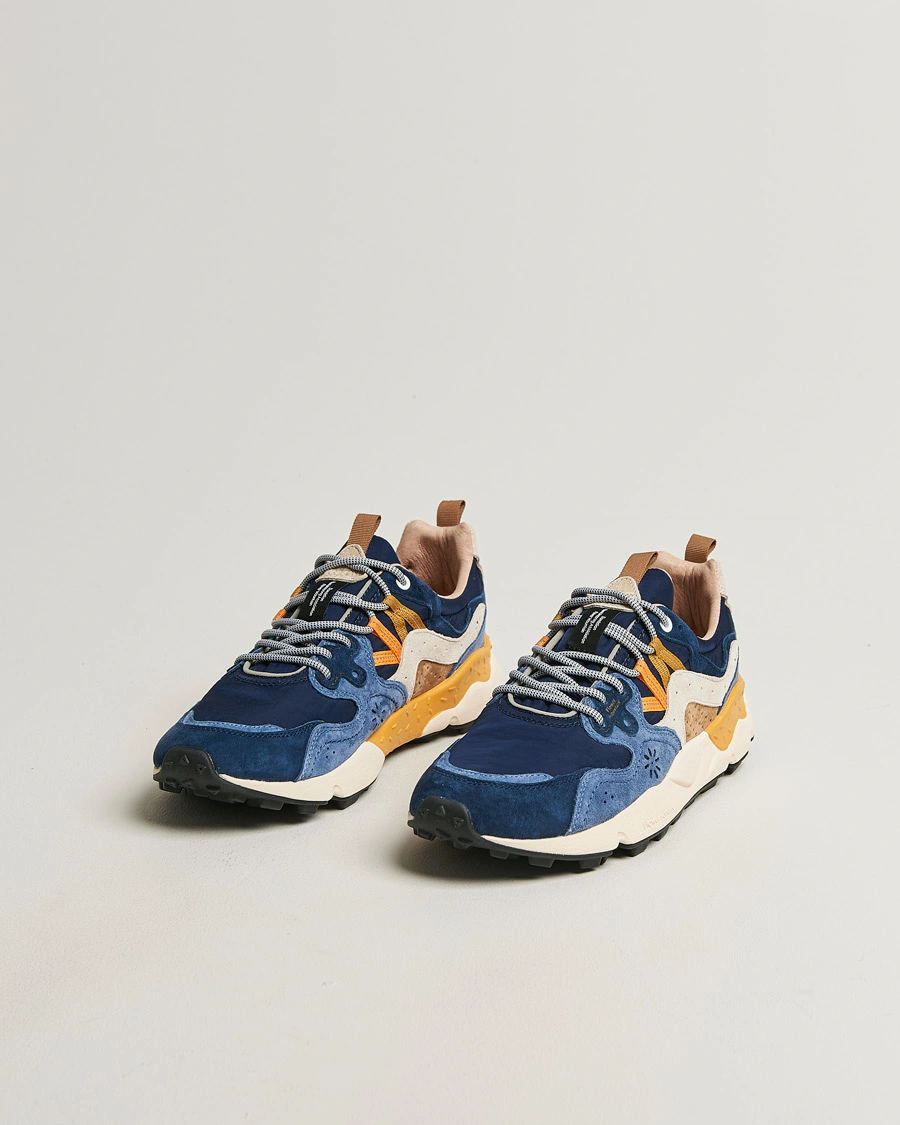 Men | Sneakers | Flower Mountain | Yamano 3 Suede/Nylon Sneaker Dark Blue
