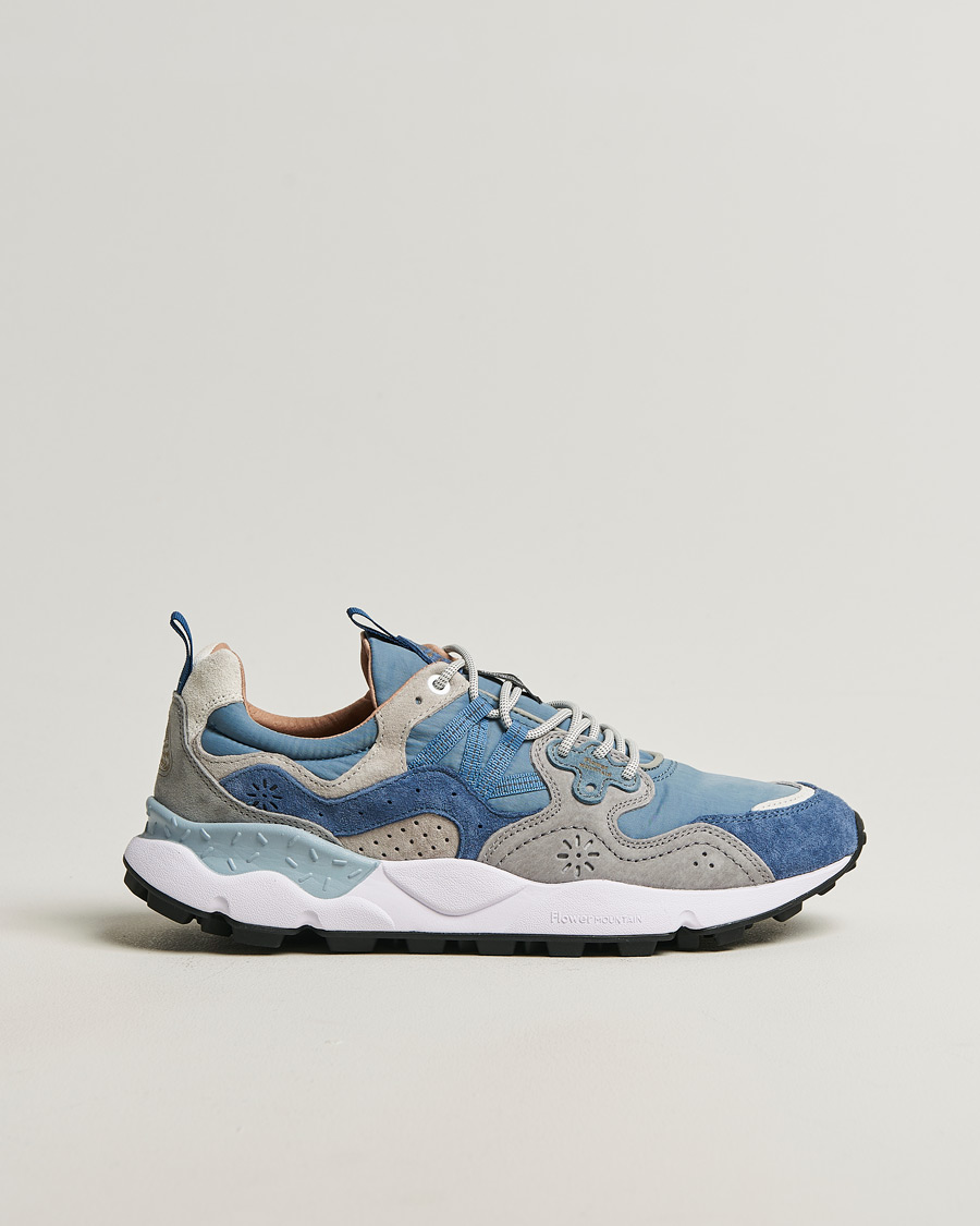 Men | Sneakers | Flower Mountain | Yamano 3 Suede/Nylon Sneaker Light Blue
