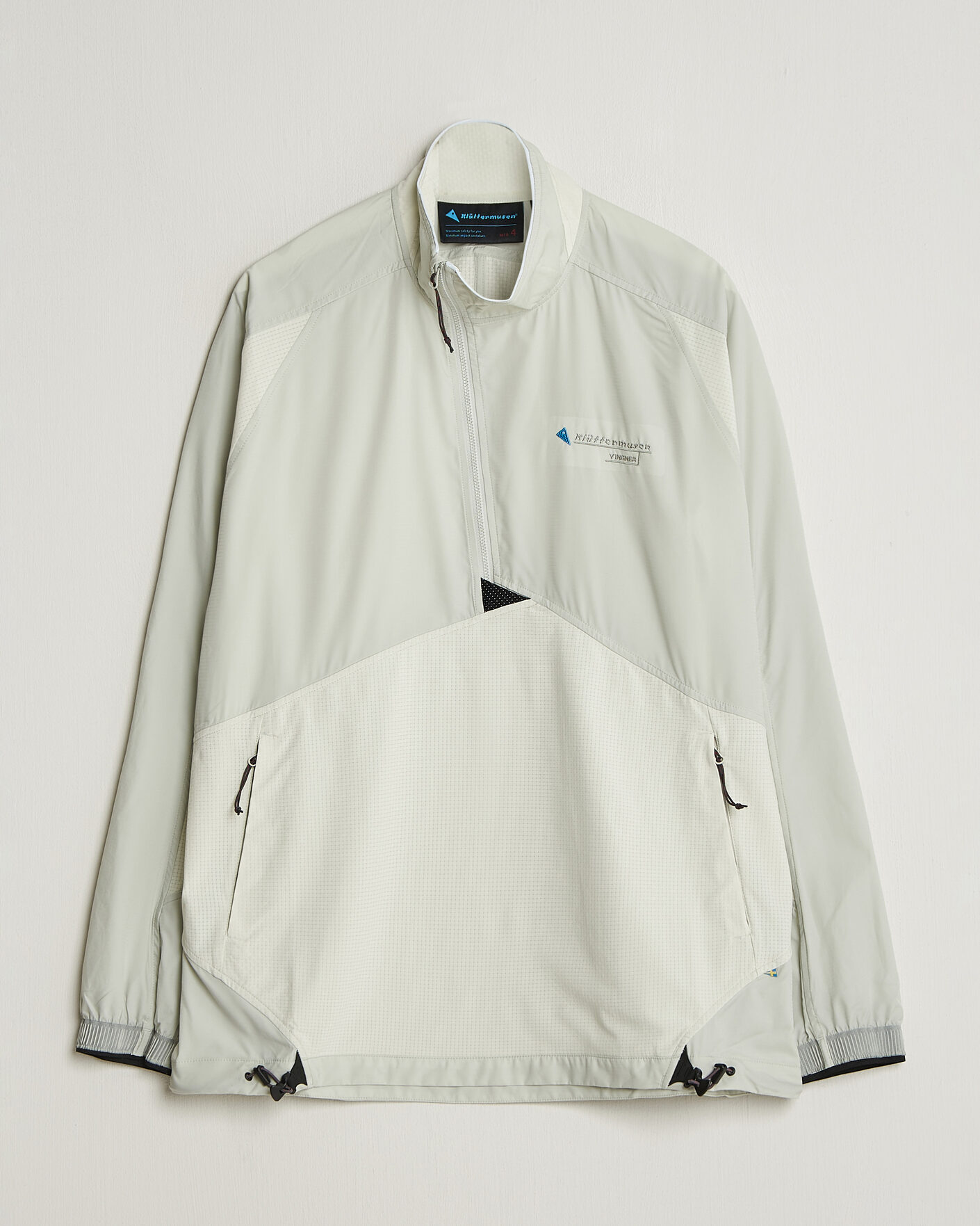 Men | Coats & Jackets | Klättermusen | Vingner Anorak Mercury Blue/Cristal Gree