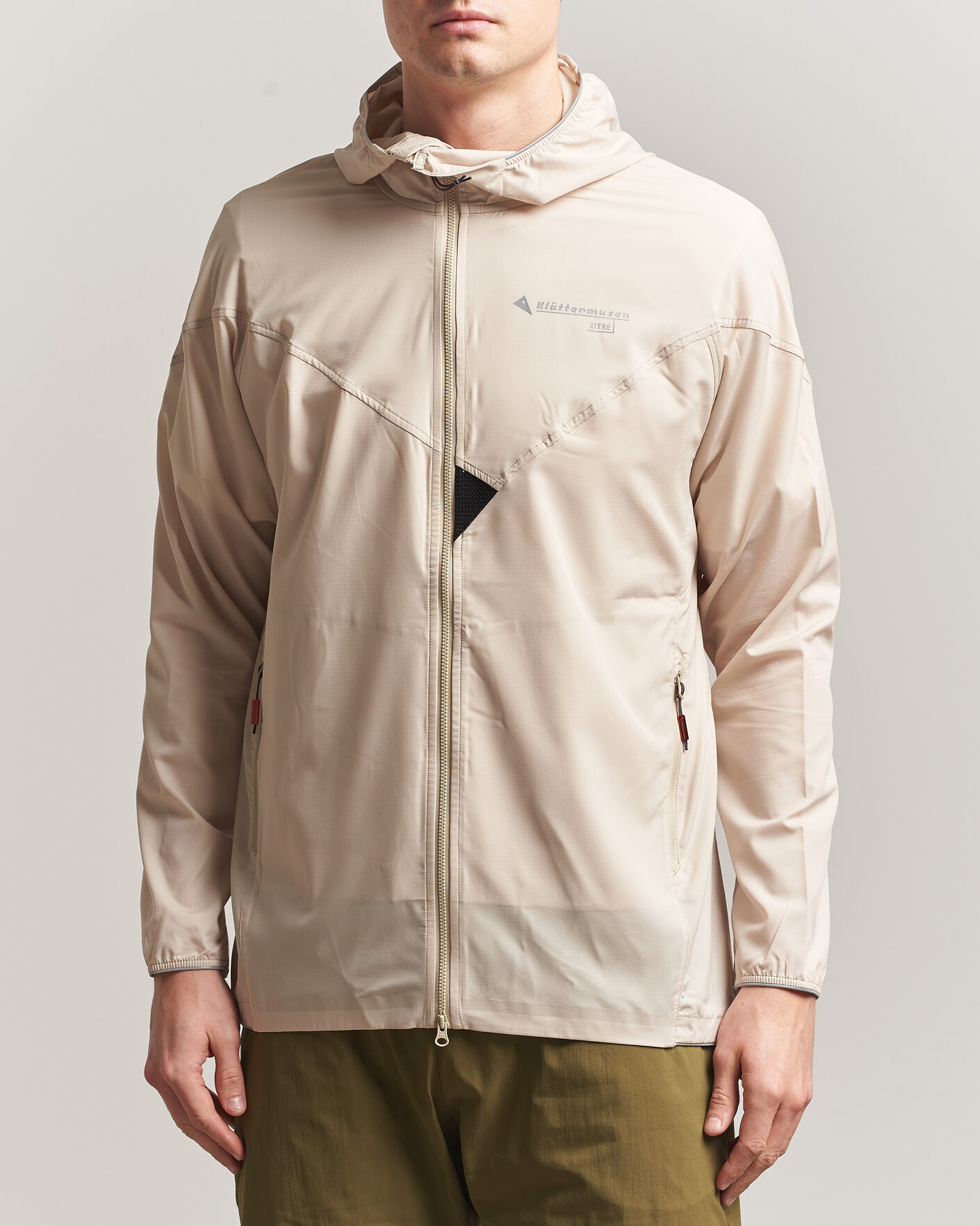 Men | Coats & Jackets | Klättermusen | Eitre Zip Hood Windbreaker Jacket Clay