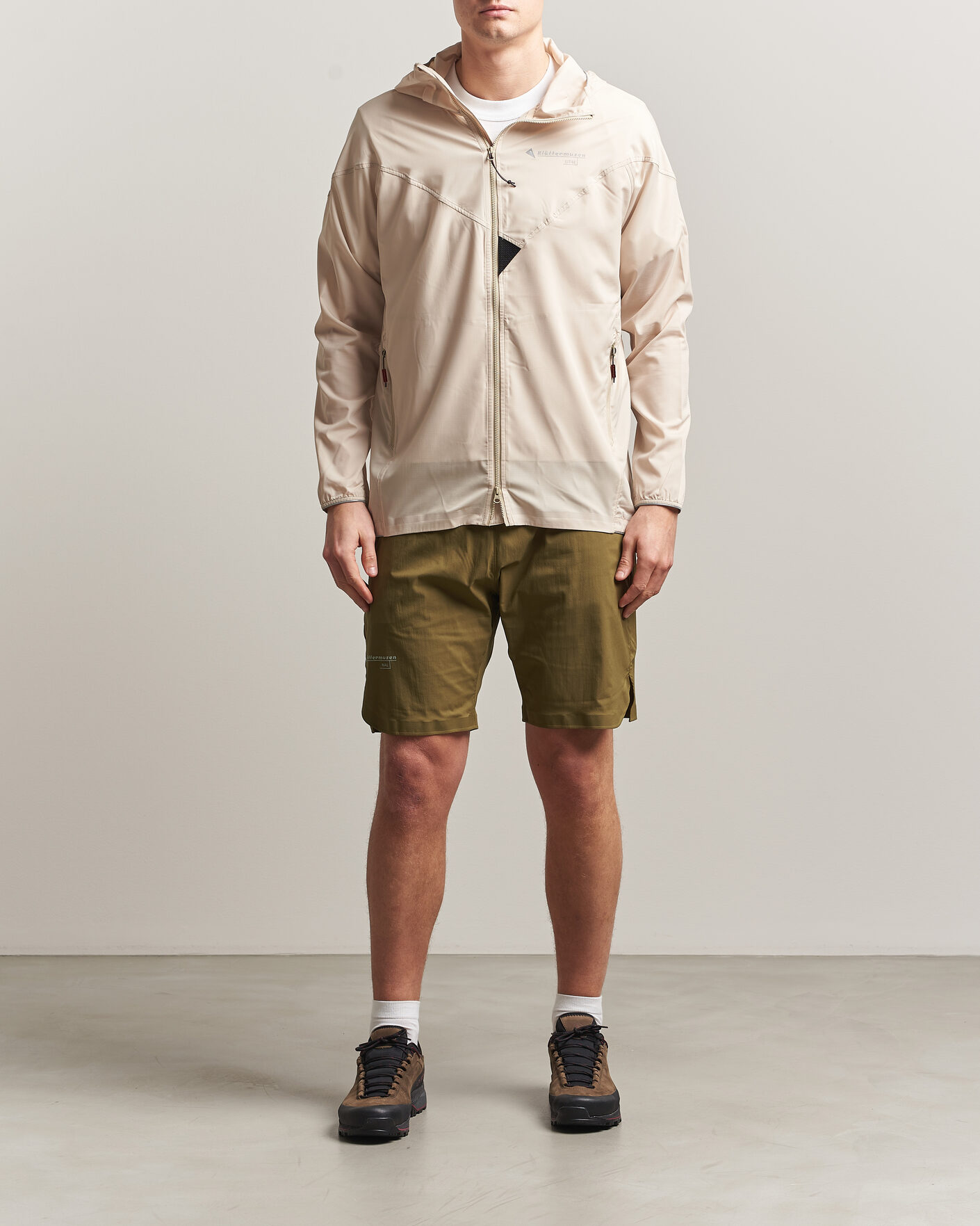 Klättermusen Nal Windbreaker Shorts Olive at CareOfCarl.com