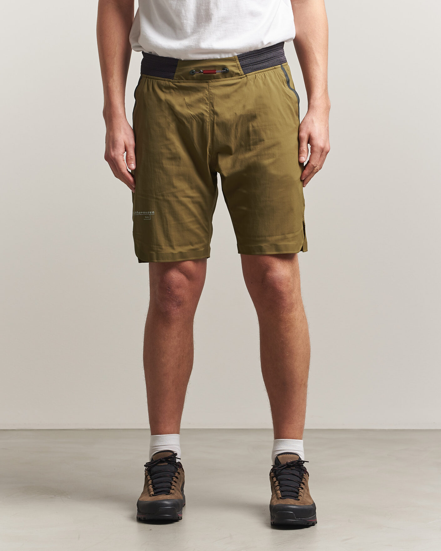 Klättermusen Nal Windbreaker Shorts Olive at CareOfCarl.com
