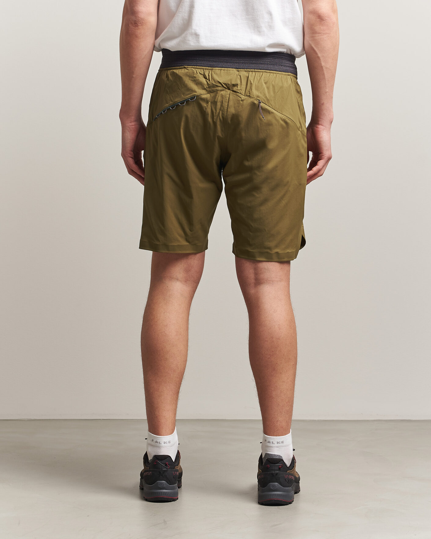 Klättermusen Nal Windbreaker Shorts Olive at CareOfCarl.com