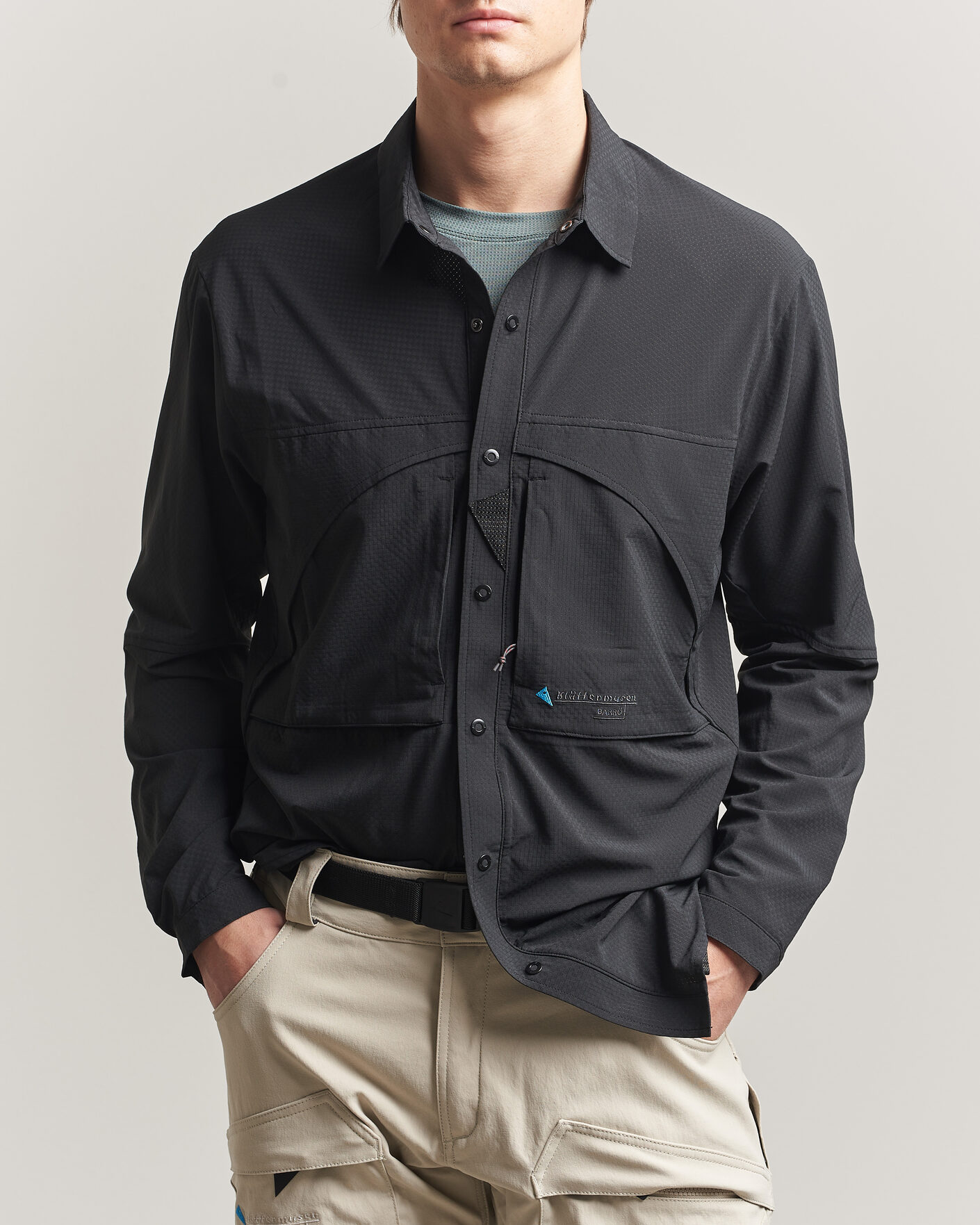 Men | Sweaters & Knitwear | Klättermusen | Bärrö Function Shirt Black