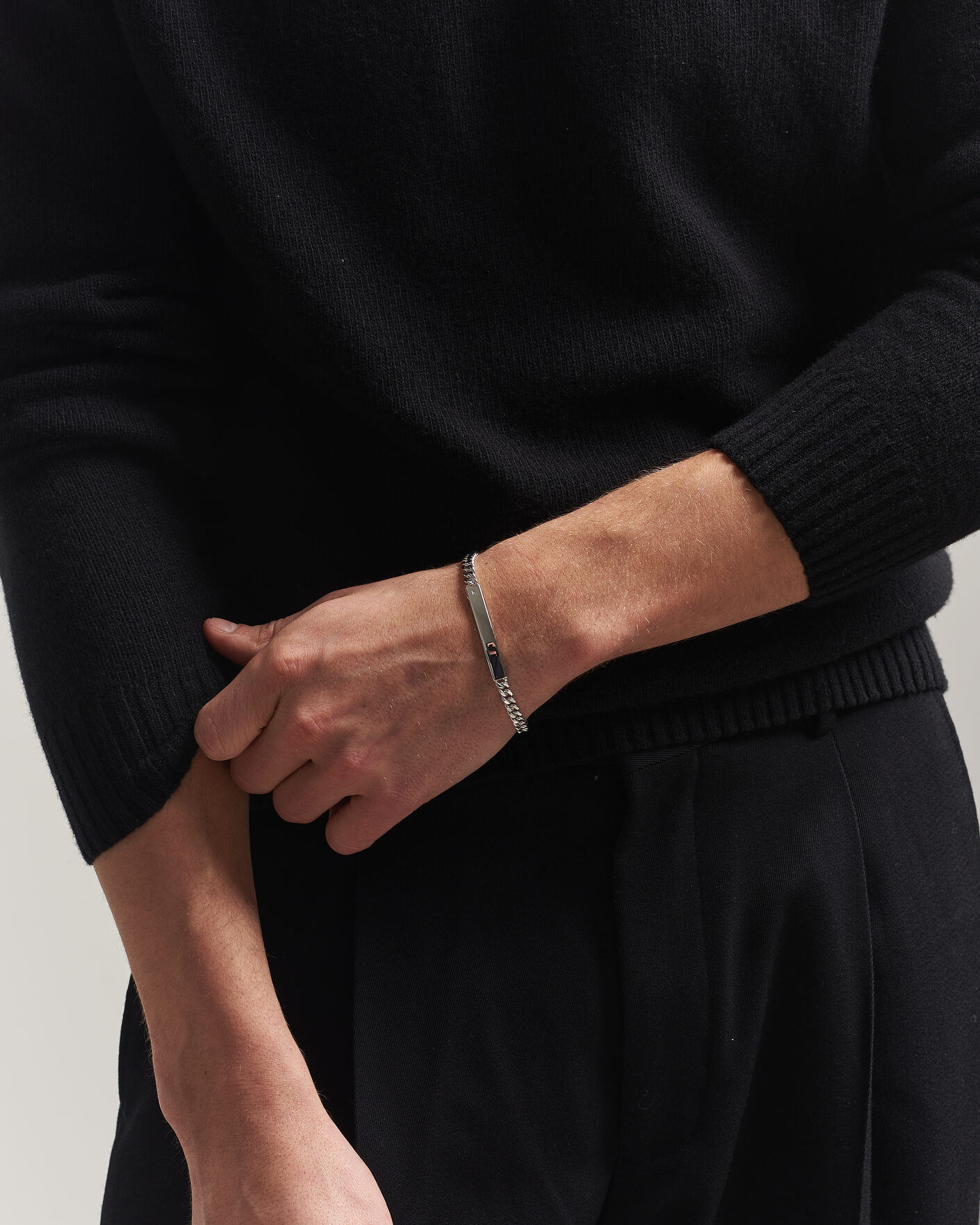 Tom Wood ID Bracelet Silver at CareOfCarl.com