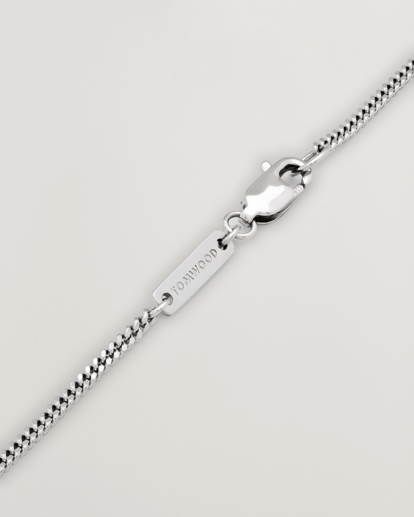 Men | Jewellery | Tom Wood | ID Pendant 21,5 Inches Silver