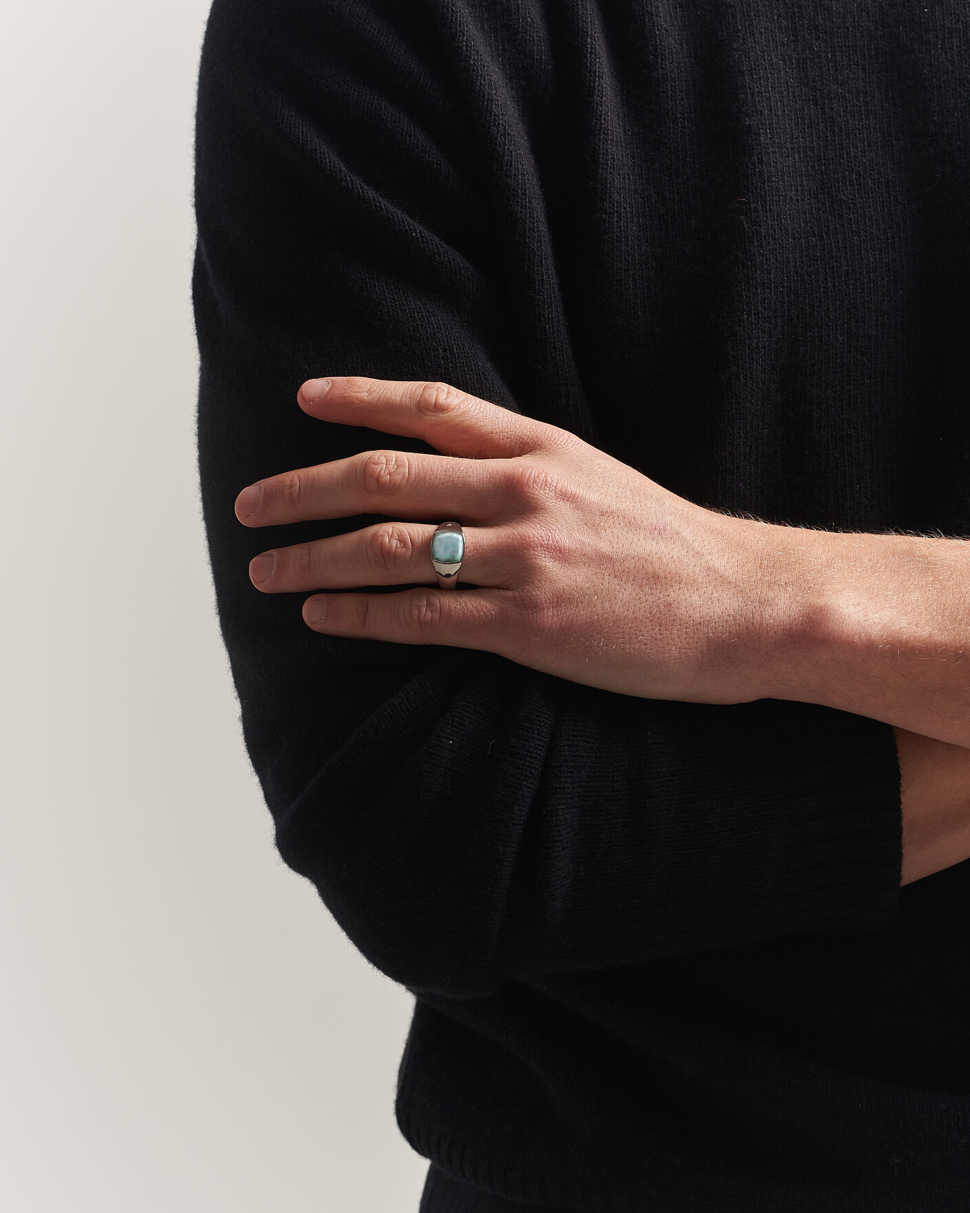 Men | Jewellery | Tom Wood | Kay Ring Ice Blue Silver