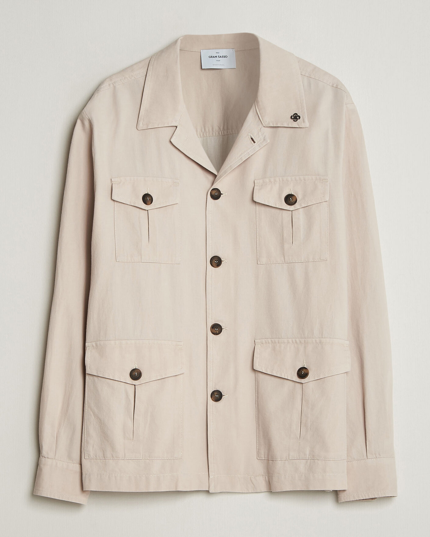Gran Sasso Cotton Safari Jacket Beige at CareOfCarl.com