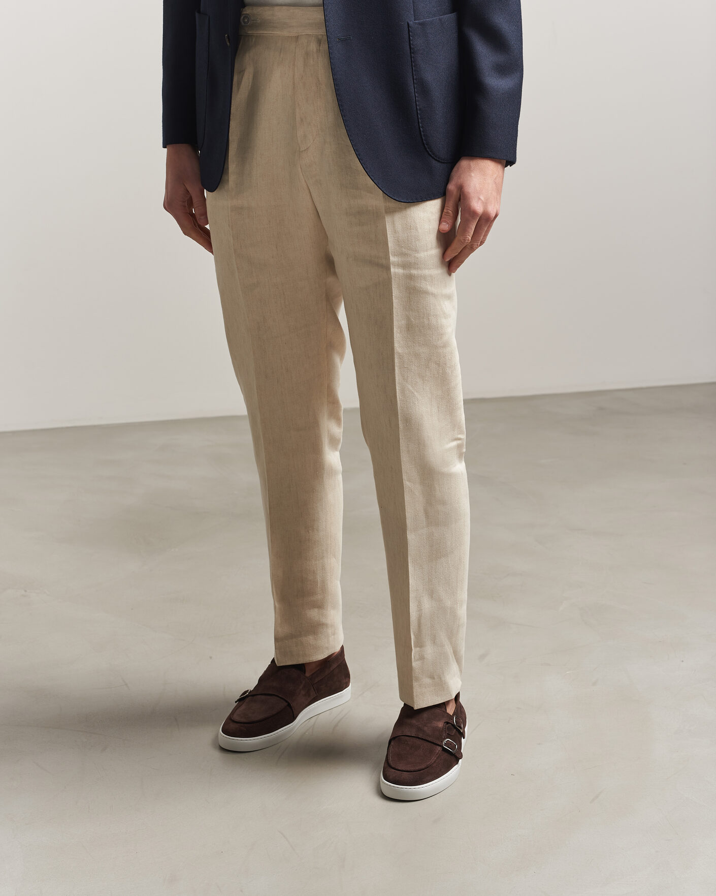 Men | Loafers | Fliteless | Suede Monk Strap Sneaker Loafer Dark Brown