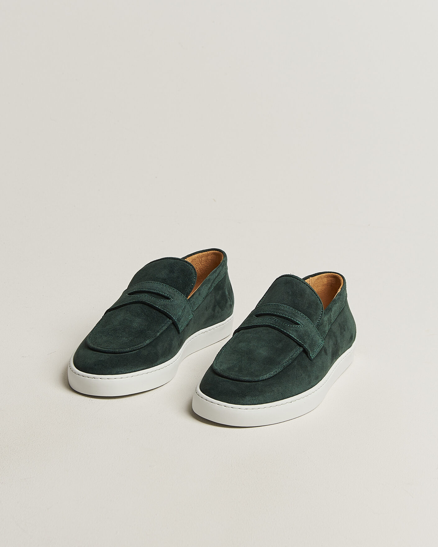 Men | Loafers | Fliteless | Suede Penny Sneaker Green