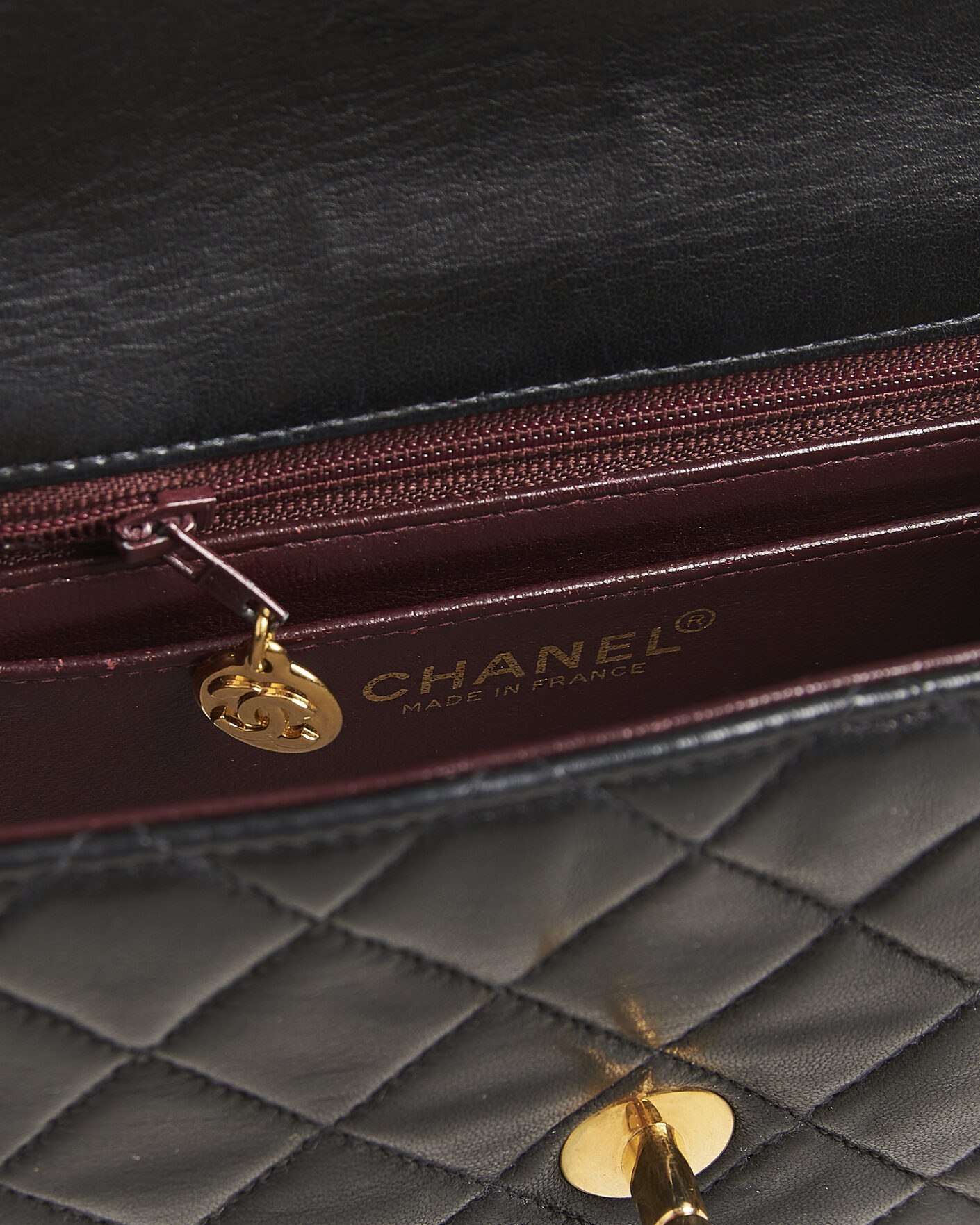 Men | Pre-Owned & Vintage Bags | Chanel Pre-Owned | Classic Mini Single Flap Square Bag Black