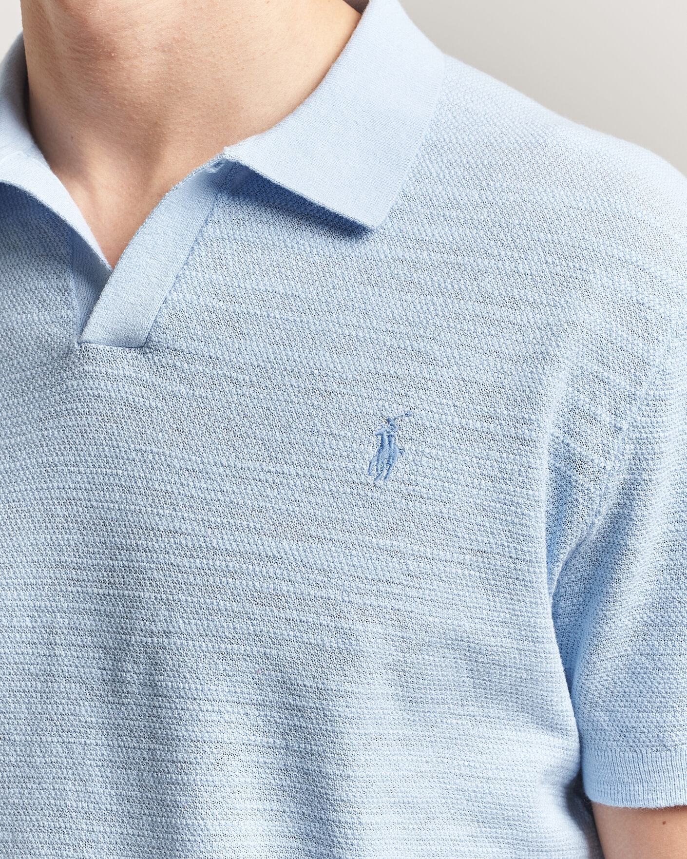 Men | Polo Shirts | Polo Ralph Lauren | Cotton Blend Polo Office Blue