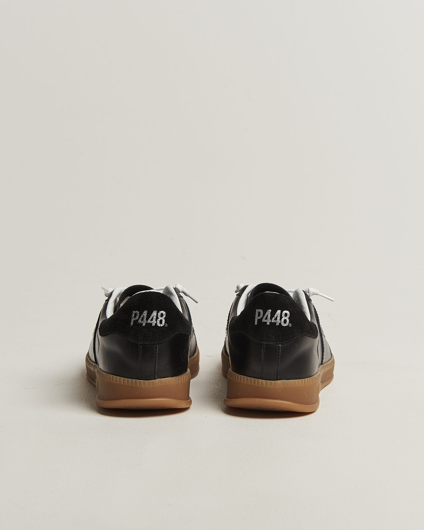 P448 Monza Leather/Suede Sneaker Black at CareOfCarl.com