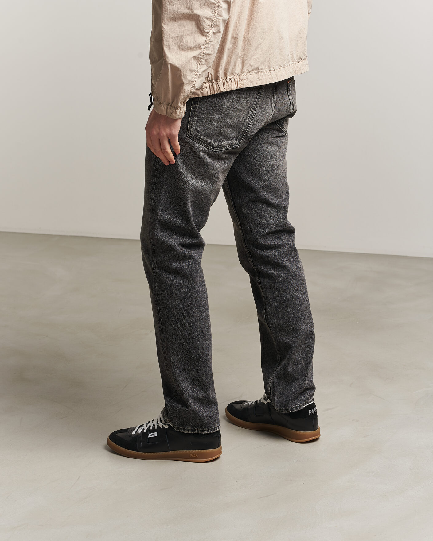 P448 Monza Leather/Suede Sneaker Black at CareOfCarl.com